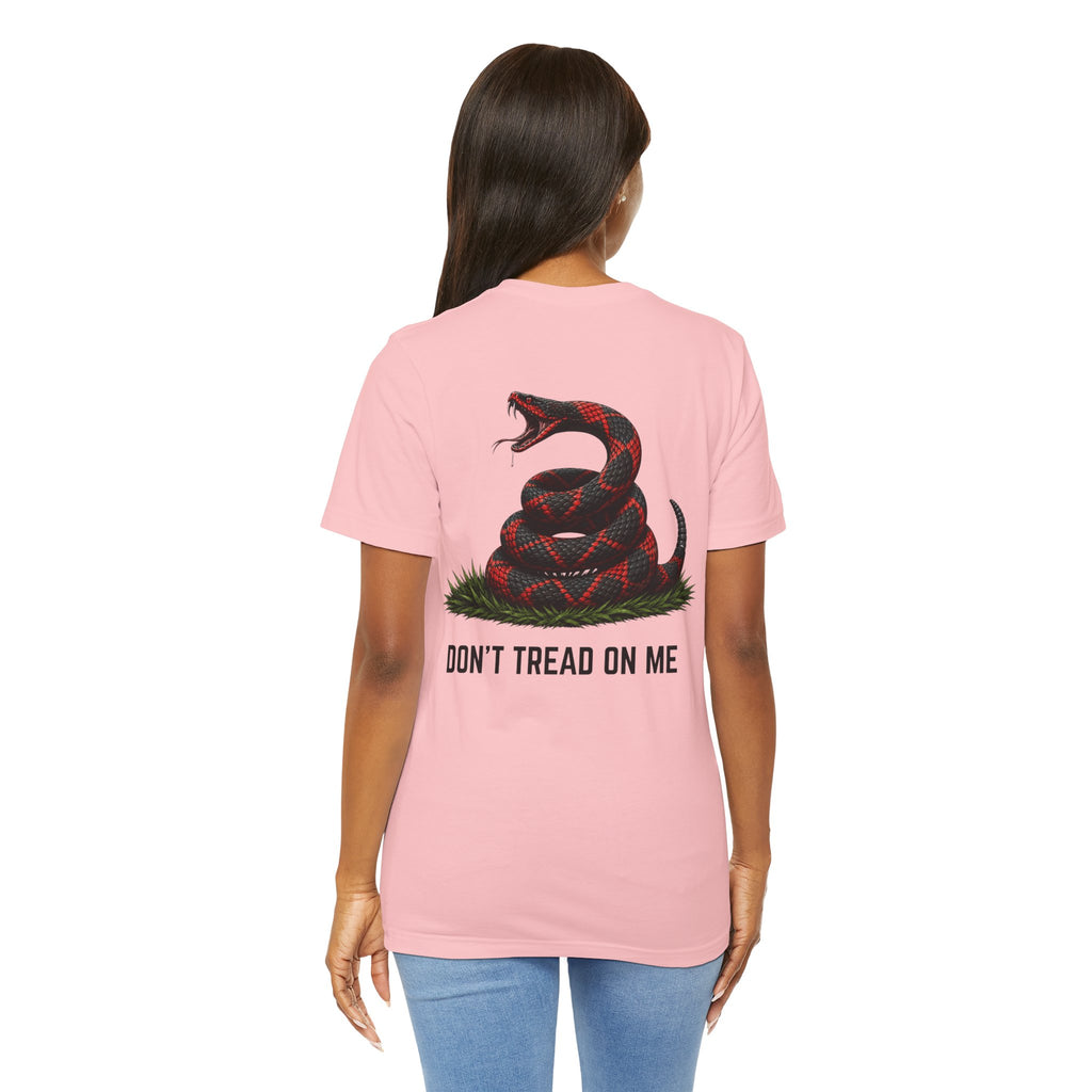 Don't Tread On Me Unisex Jersey Short Sleeve Tee Red and Black
