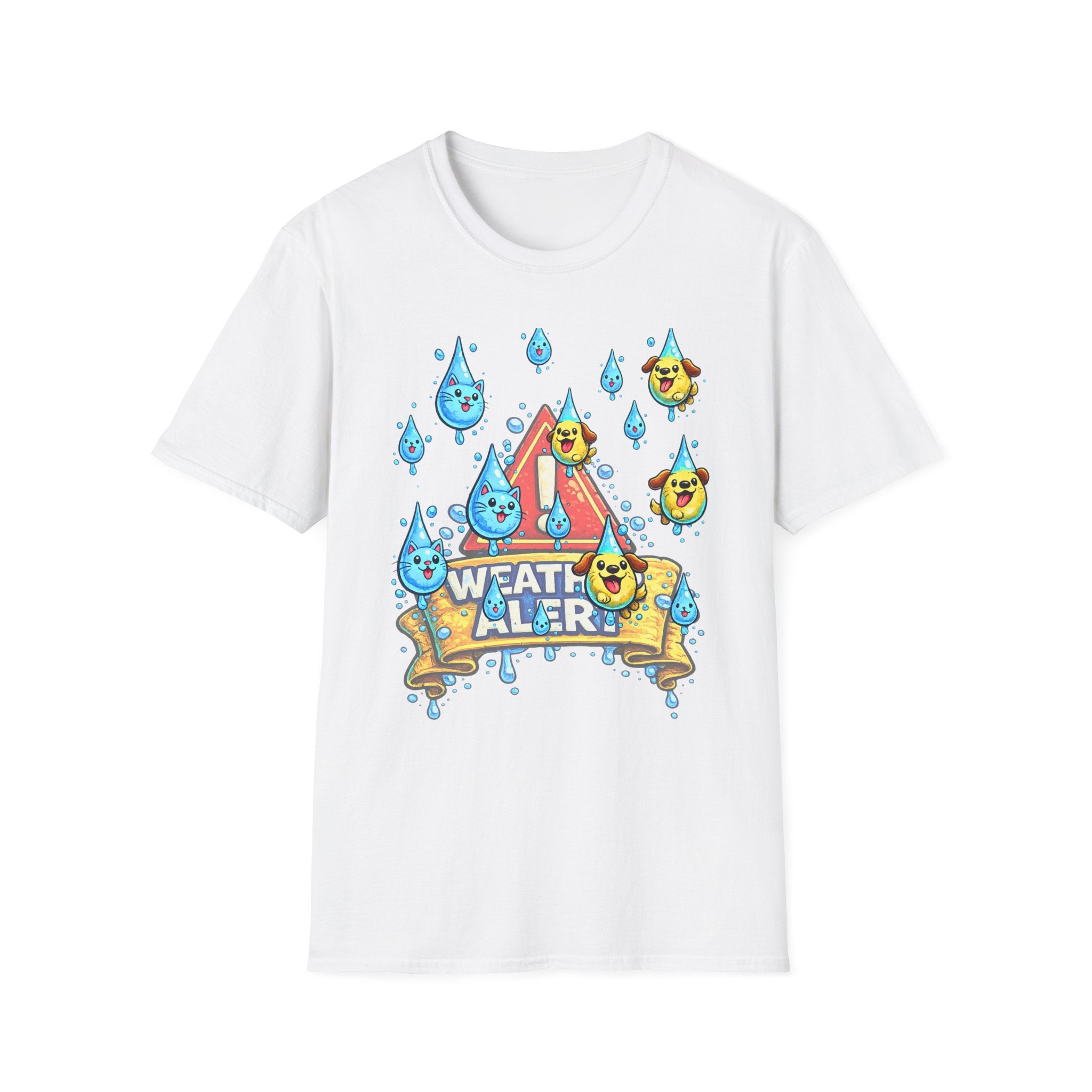 Weather Alert T-Shirt  " It's Raining Cats & Dogs"