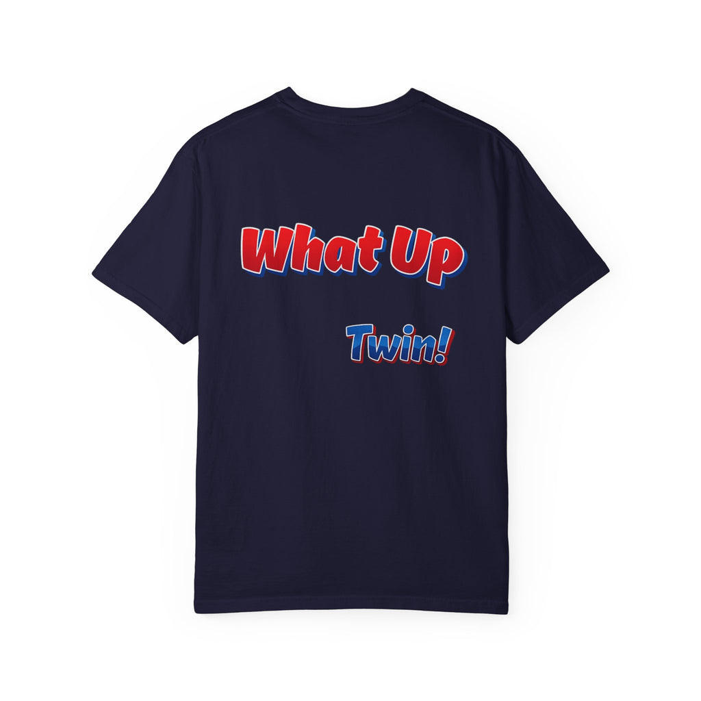 What Up Twin! Graphic T-Shirt — Cute Raccoon Character Tee