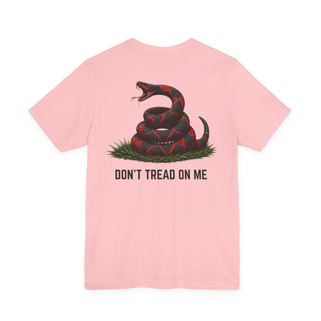 Don't Tread On Me Unisex Jersey Short Sleeve Tee Red and Black