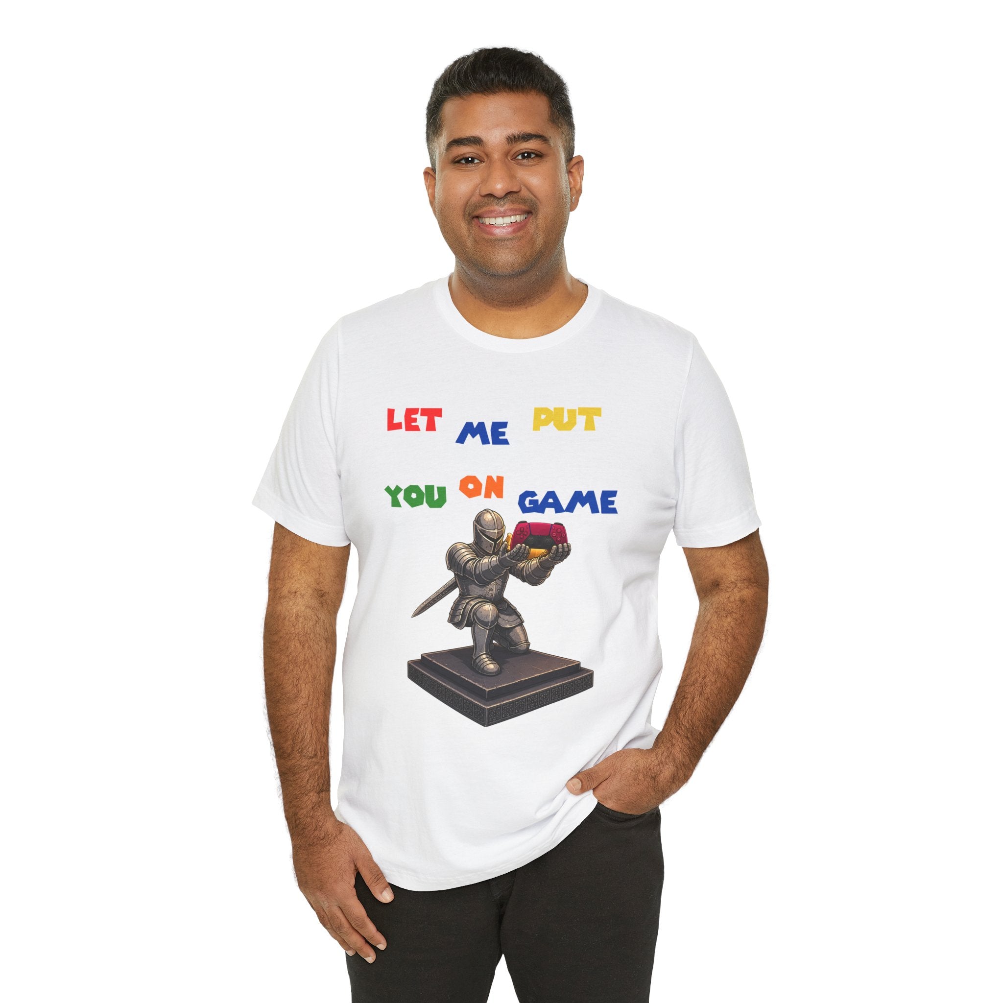 Let Me Put You On Game T-Shirt PS5 — Retro Gamer Knight Graphic Tee