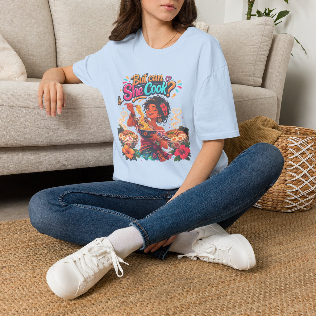 "But Can She Cook?" Retro Chef Graphic Tee