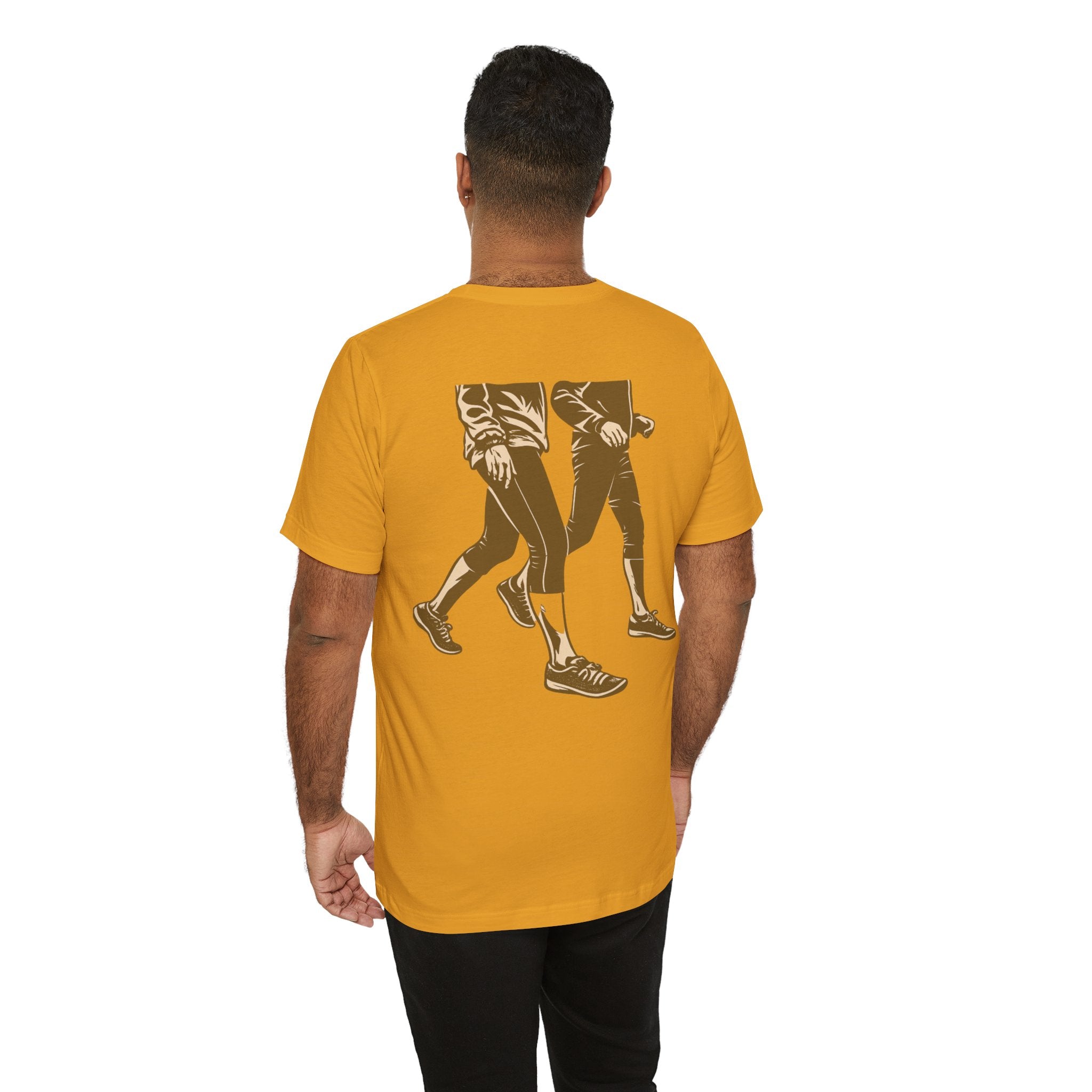 Good Morning Walk Tee — Retro Walking Graphic T-Shirt for Fitness & Morning Strolls