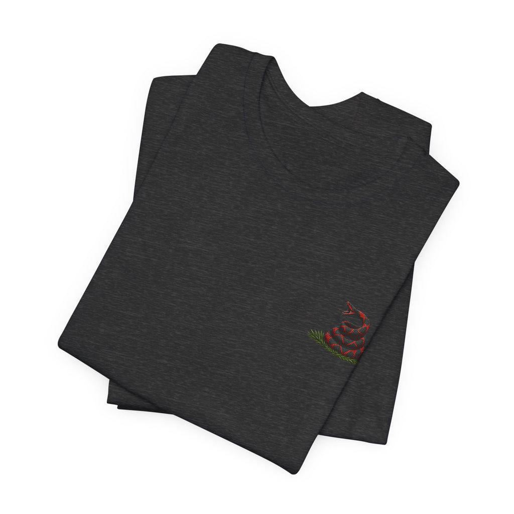 Don't Tread On Me Unisex Jersey Short Sleeve Tee Red and Black