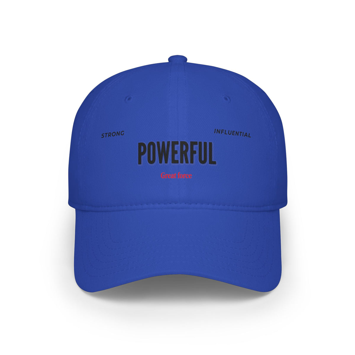 POWERFUL' Embroidered Low Profile Baseball Cap