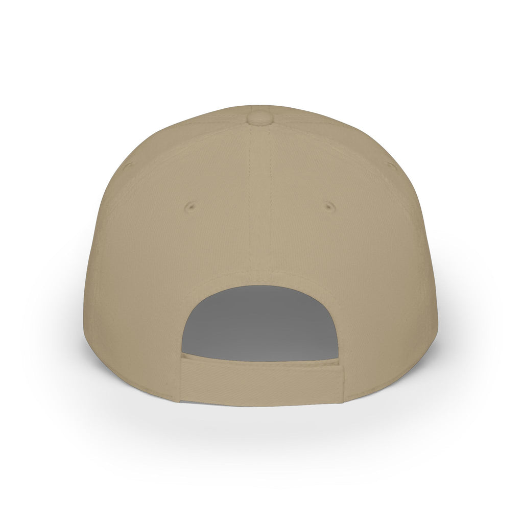 Red 'POWERFUL' Embroidered Low Profile Baseball Cap