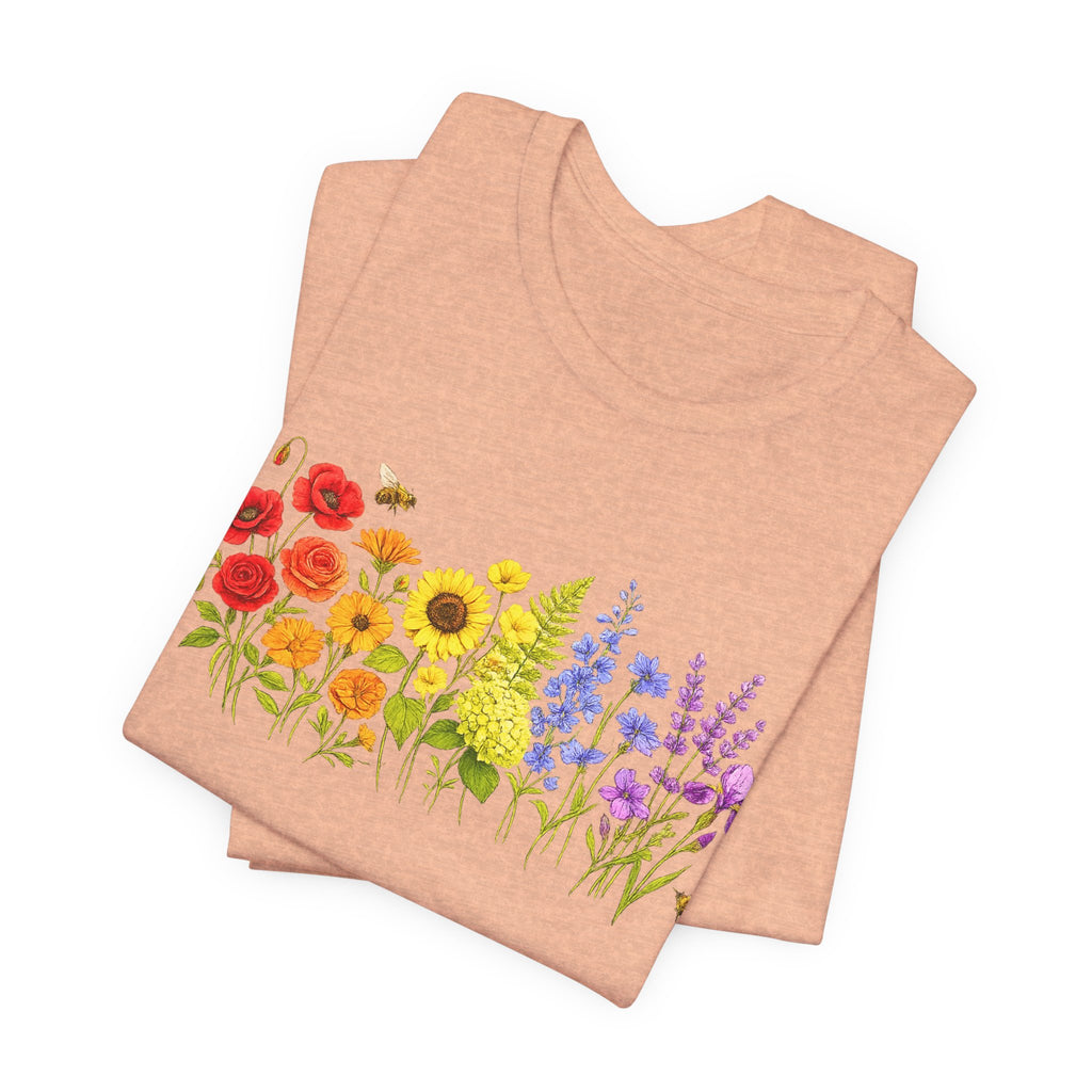 Wildflower Row Floral Garden Graphic T-Shirt