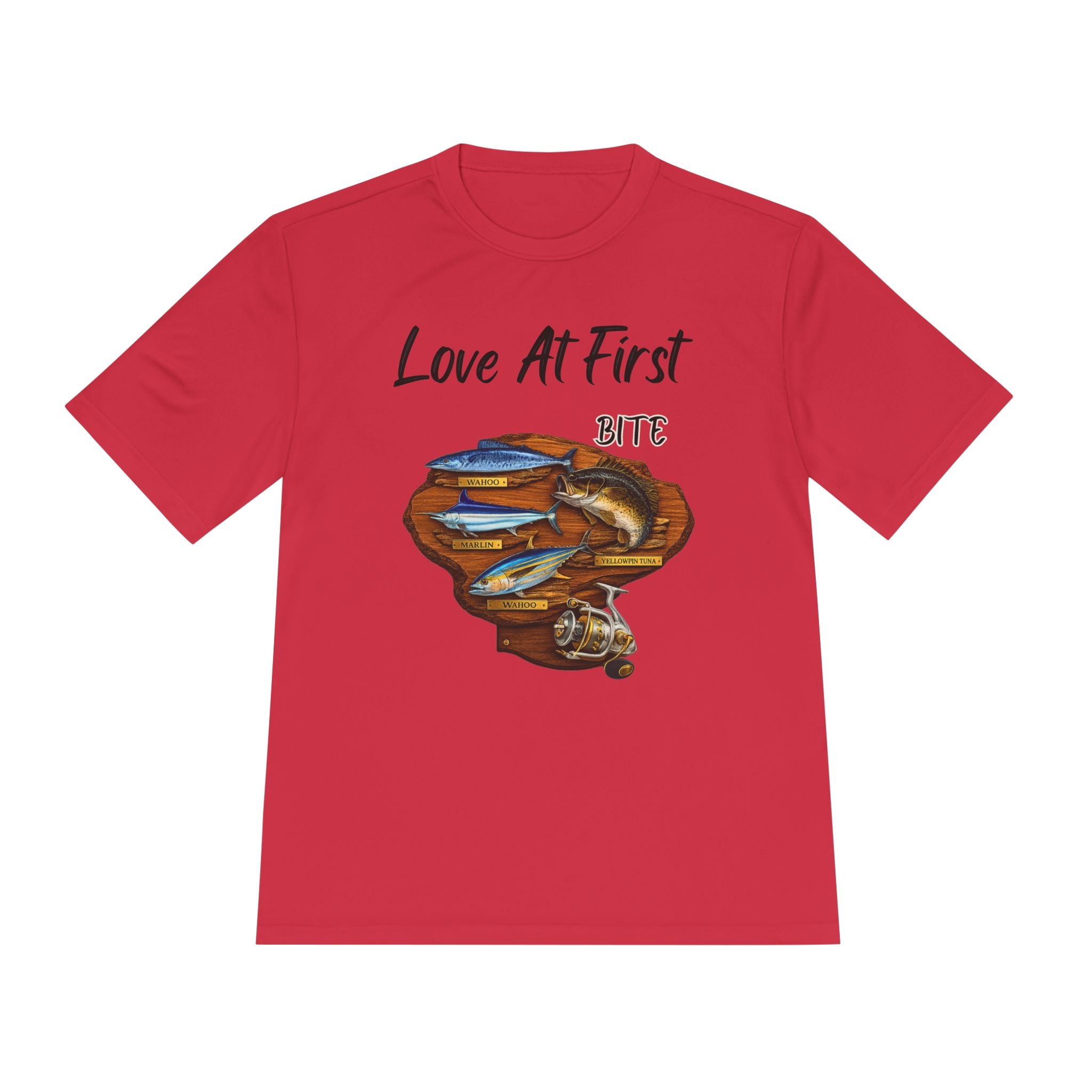 Fishing T-Shirt — "Love At First Bite" Graphic Tee