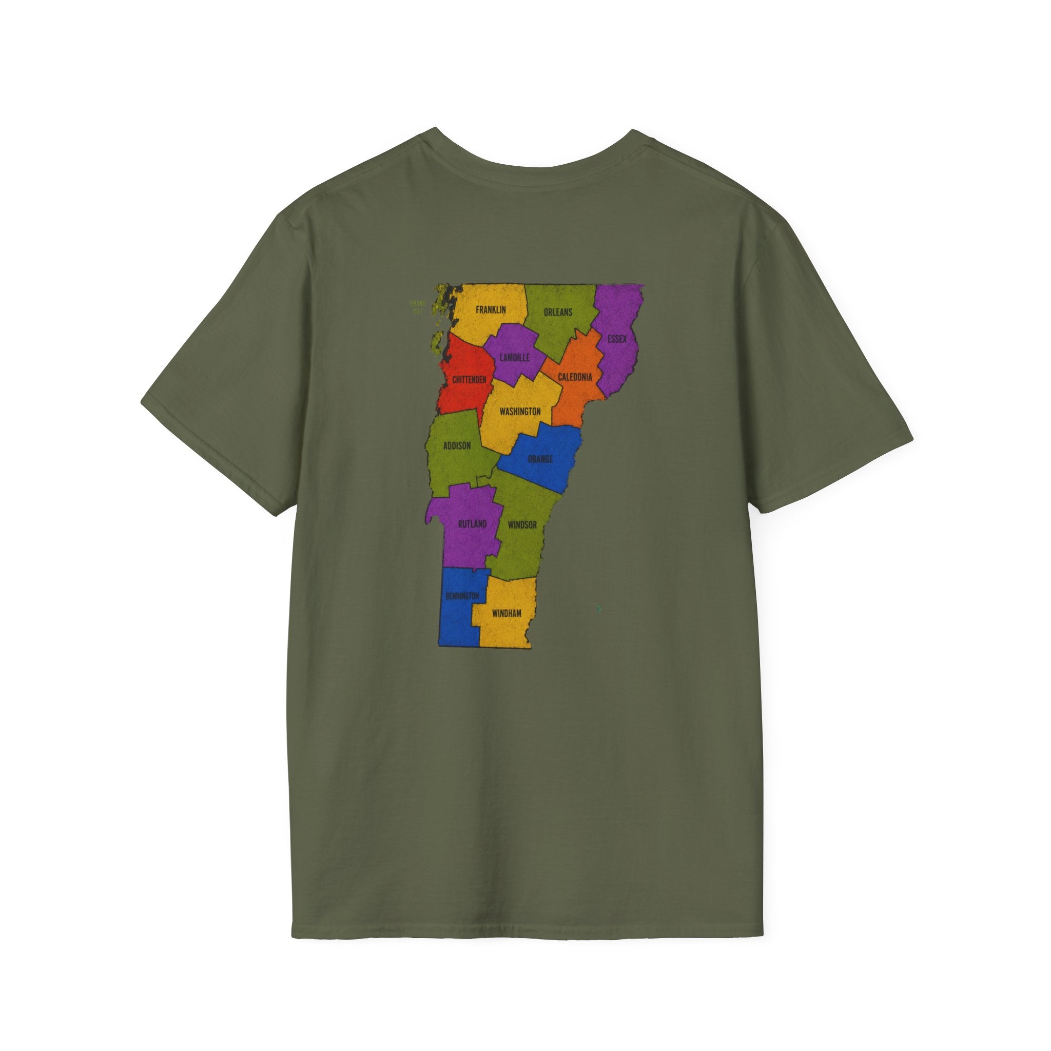 Don't Ask 100% Organic T-Shirt — Vermont Pride State Map Tee