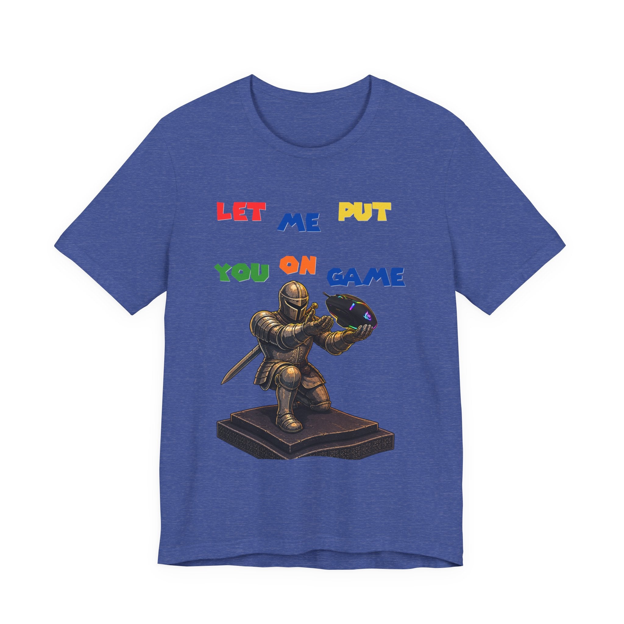 "Let Me Put You On Game" PC Mouse— Retro Gamer Knight Graphic Tee