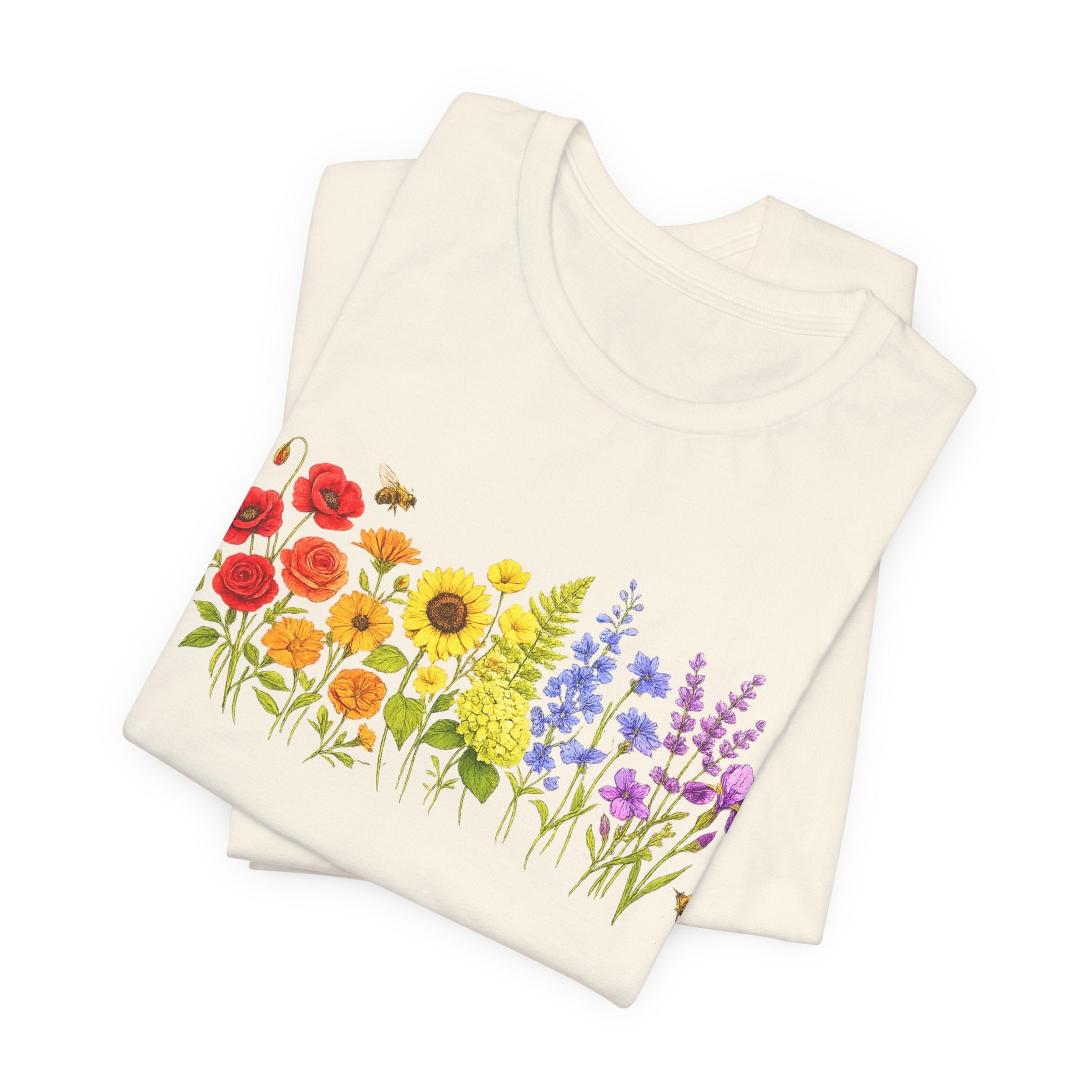 Wildflower Row Floral Garden Graphic T-Shirt