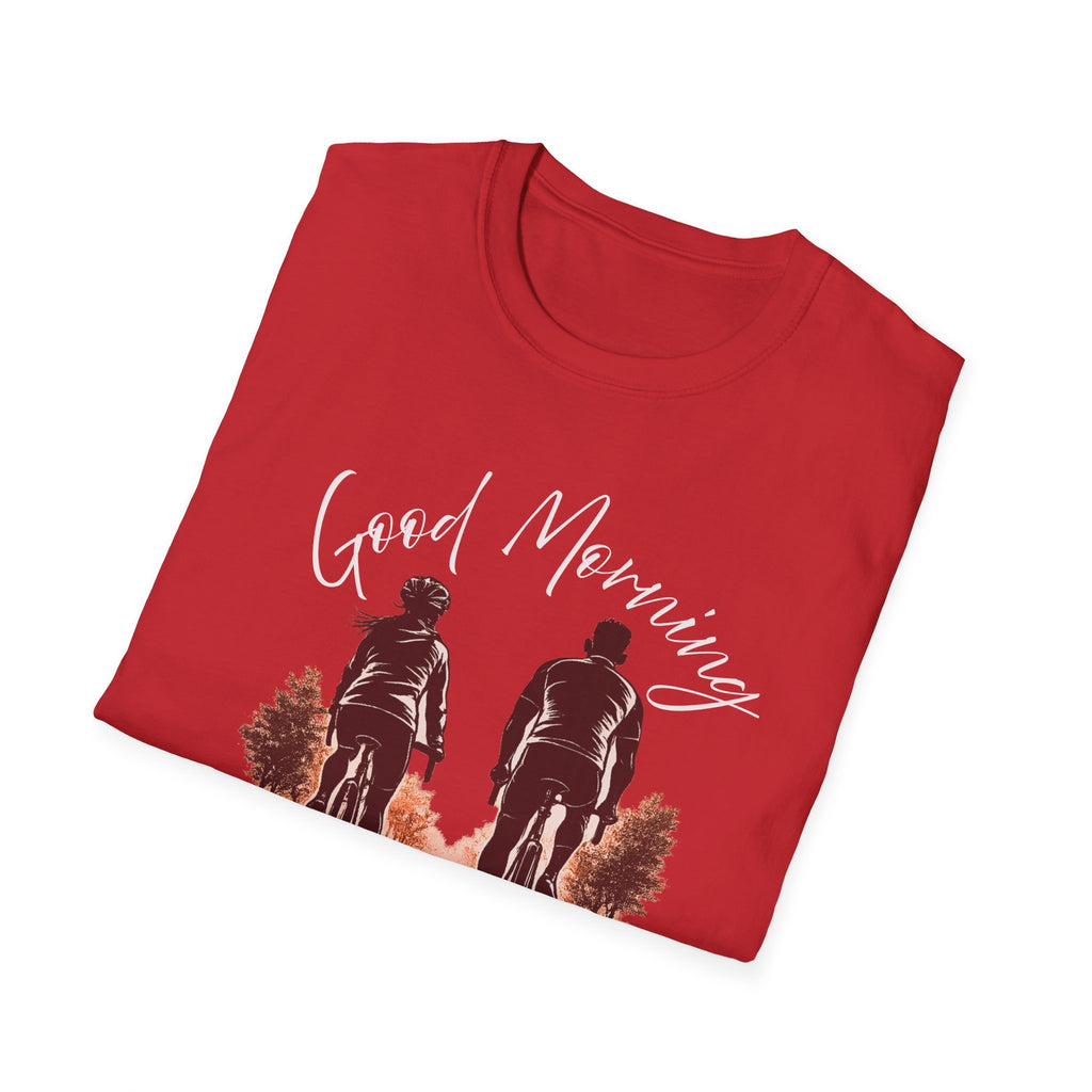 Good Morning Let's Ride T-Shirt — Biker Couple Vintage Graphic Tee
