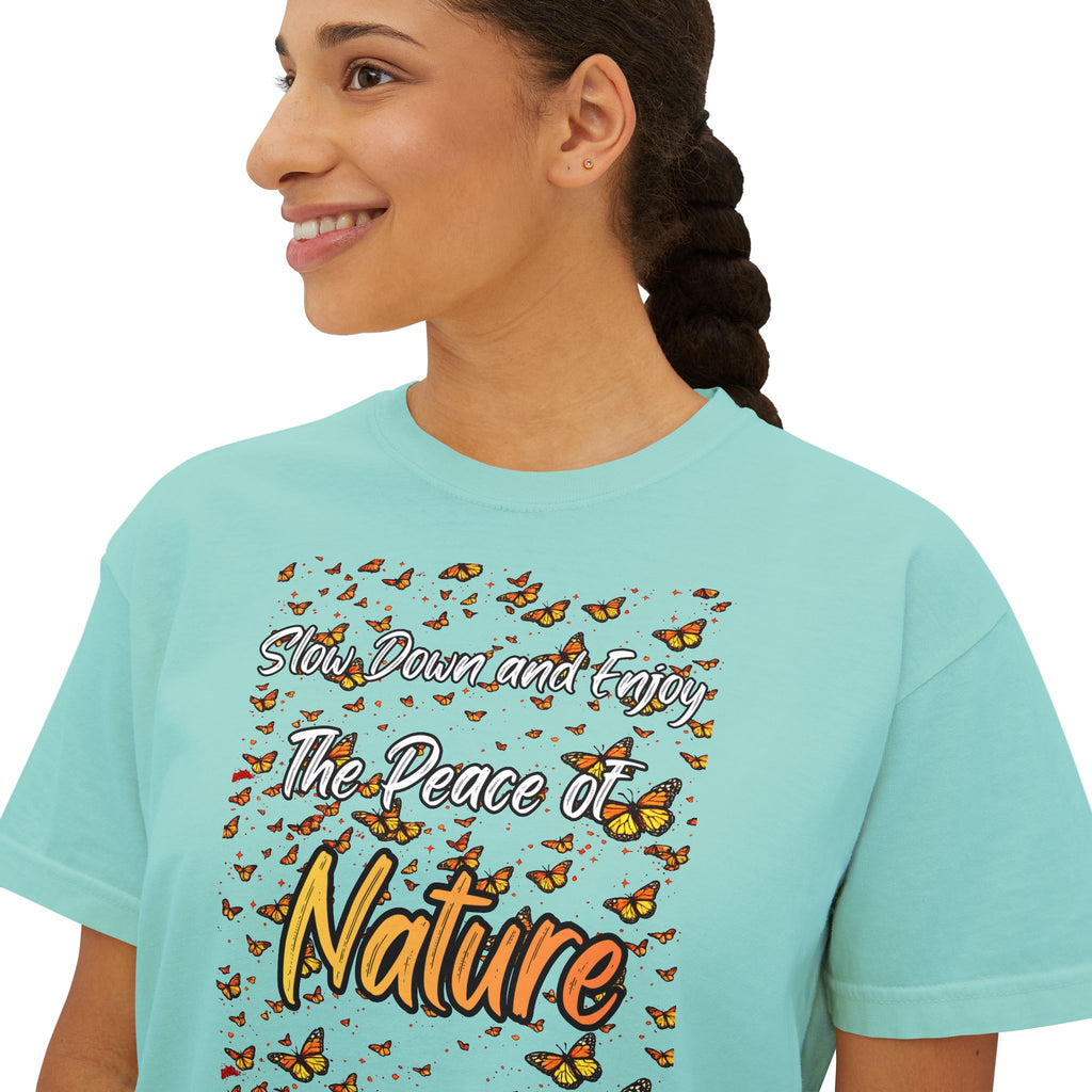 Enjoy The Peace of Nature Women’s Boxy T-Shirt