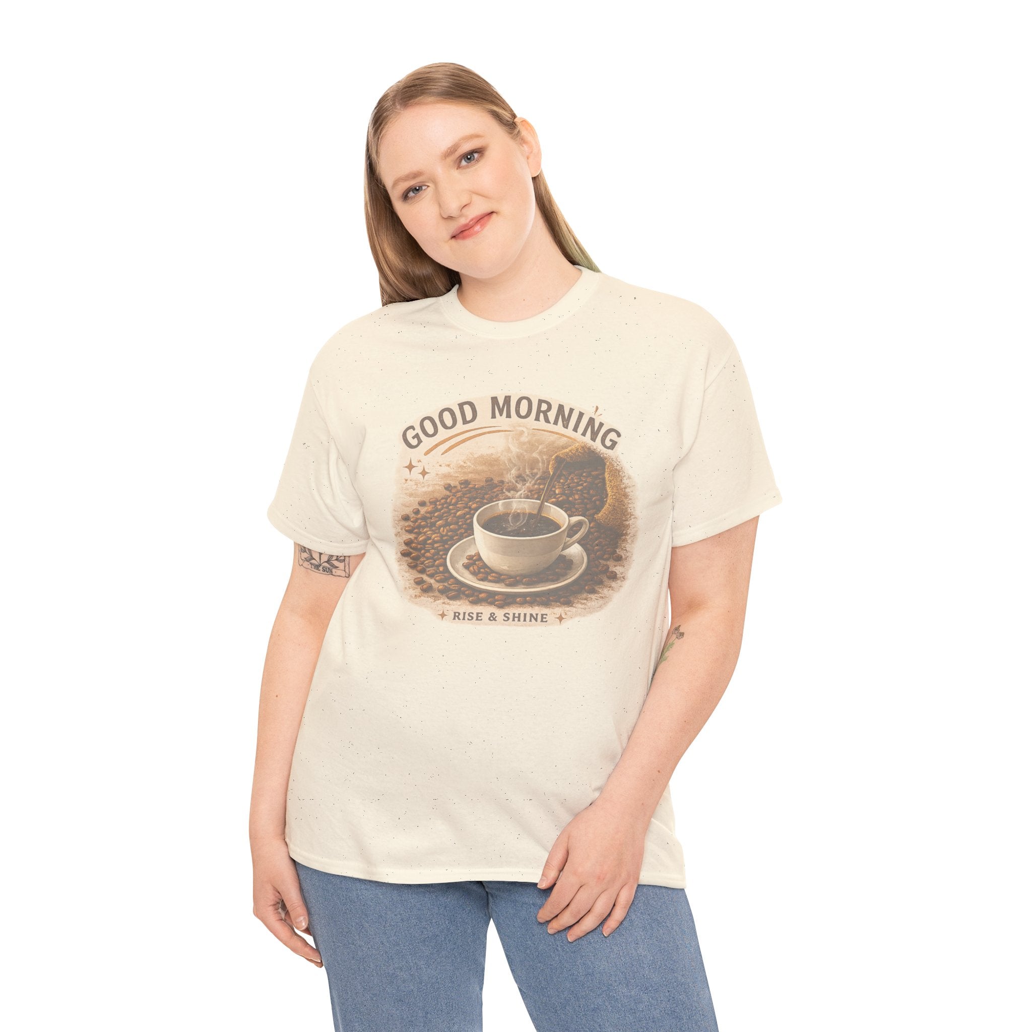 Good Morning' Rise & Shine Vintage Coffee T-Shirt