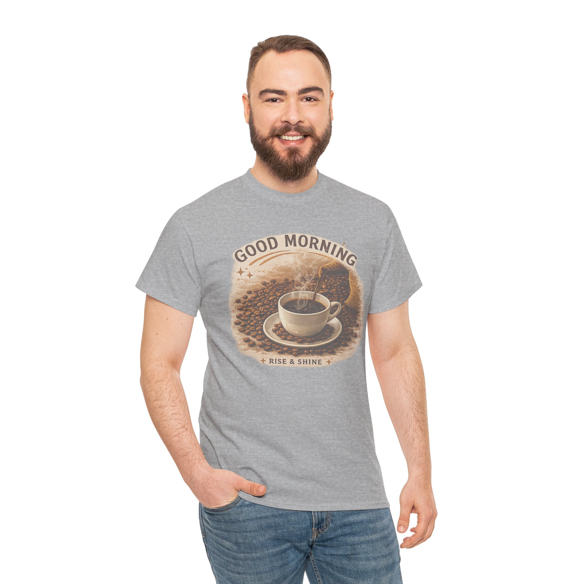 Good Morning' Rise & Shine Vintage Coffee T-Shirt