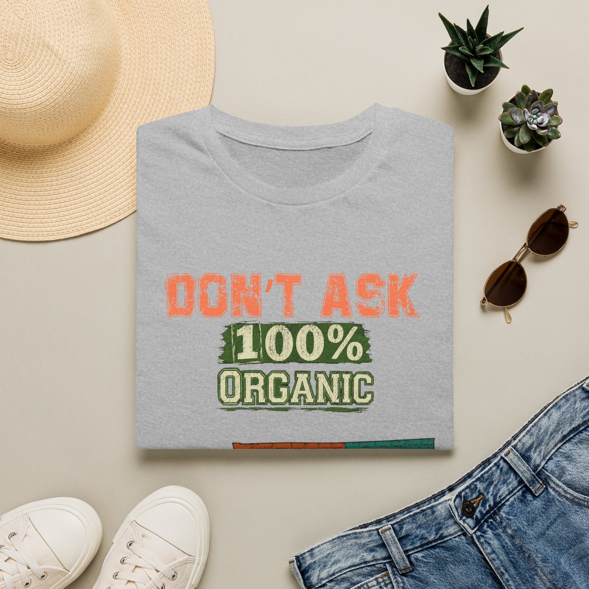 Don't Ask 100% Organic T-Shirt —  Tennessee Funny Natural/Adoption Pride Tee
