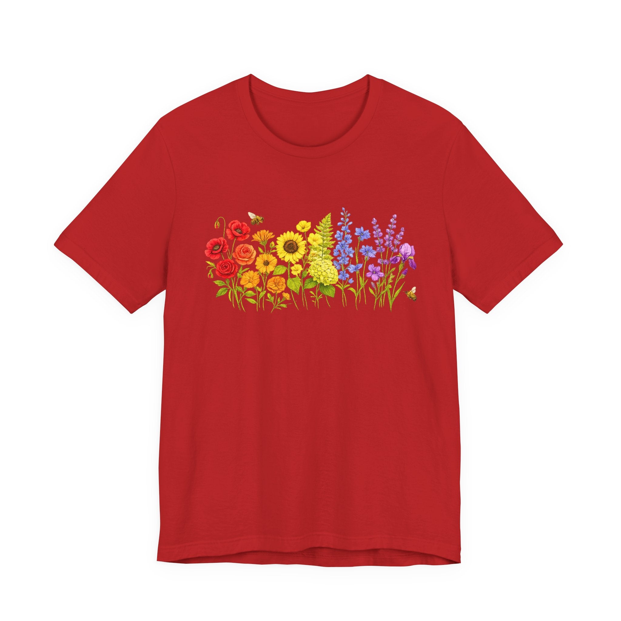 Wildflower Row Floral Garden Graphic T-Shirt