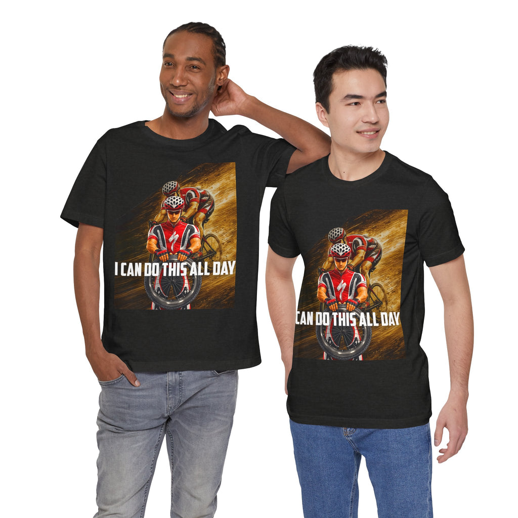Cycling T‑Shirt — 'I Can Do This All Day' Motivational Road Bike Tee
