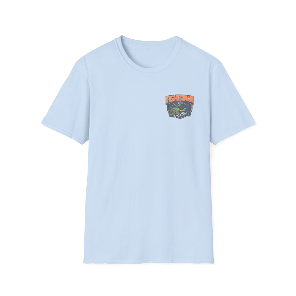 Fisherman Badge T-Shirt — Retro Bass Boat Fishing Tee