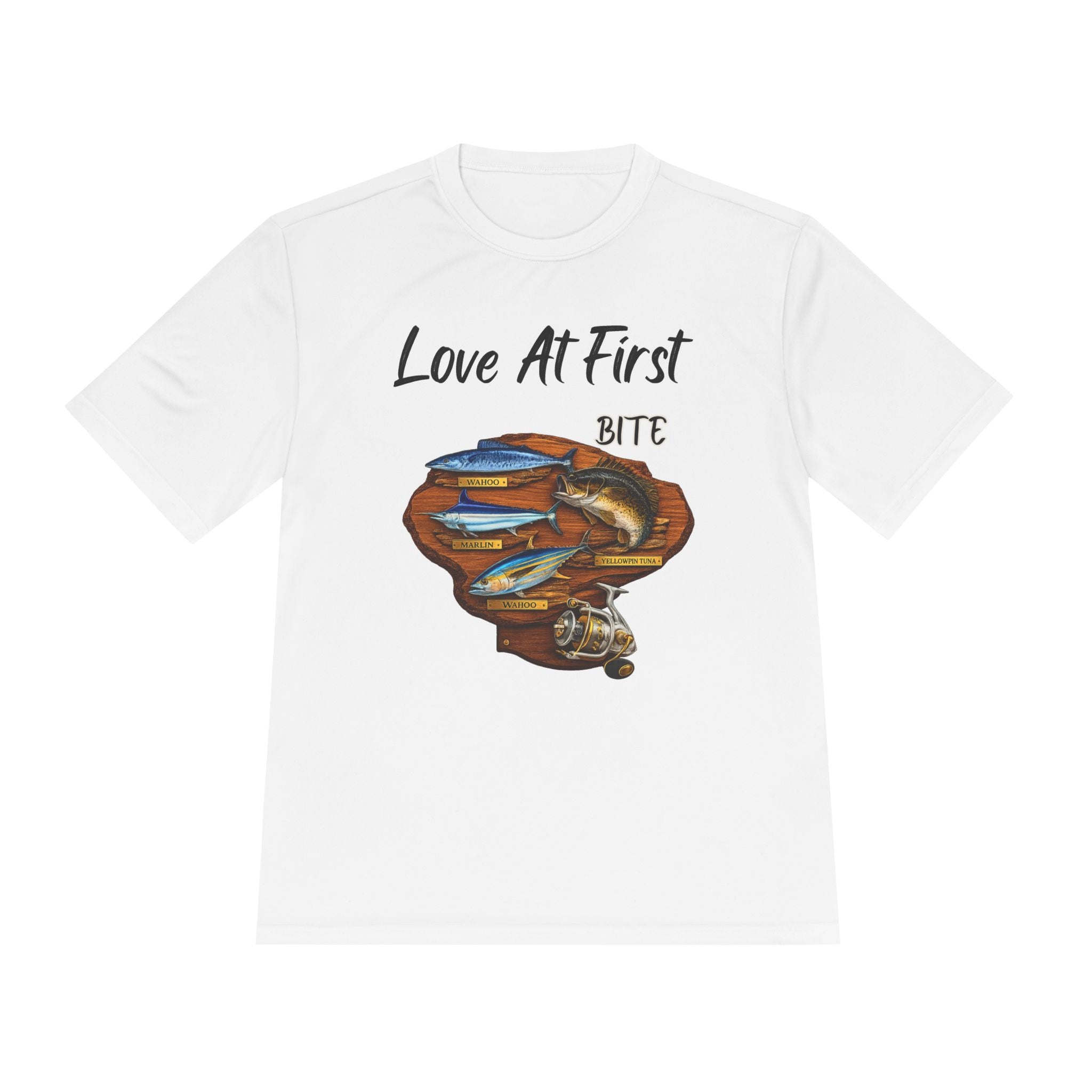Fishing T-Shirt — "Love At First Bite" Graphic Tee