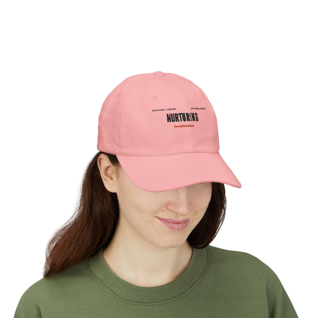 Nurturing  Minimalist Beige Embroidered MOM Cap