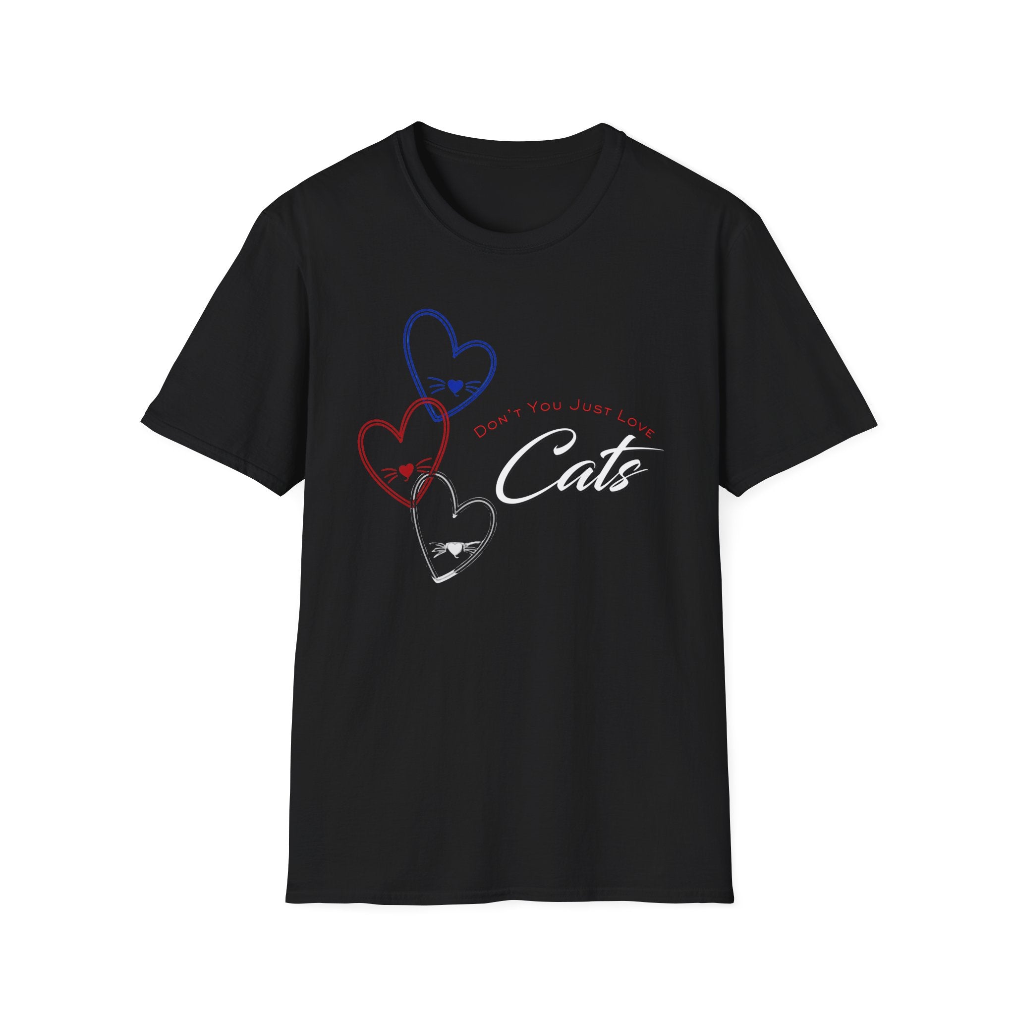 Don't You Just Love Cats? -Cat Lover Heart Graphic Tee
