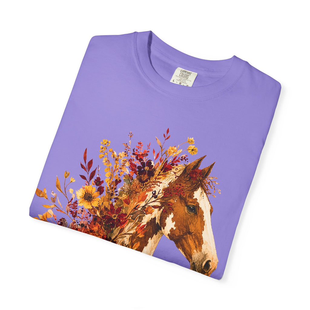 Autumn Sunflower Horse Head Tee