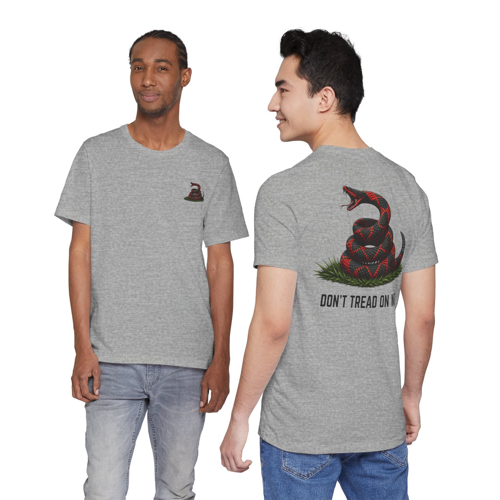 Don't Tread On Me Unisex Jersey Short Sleeve Tee Red and Black