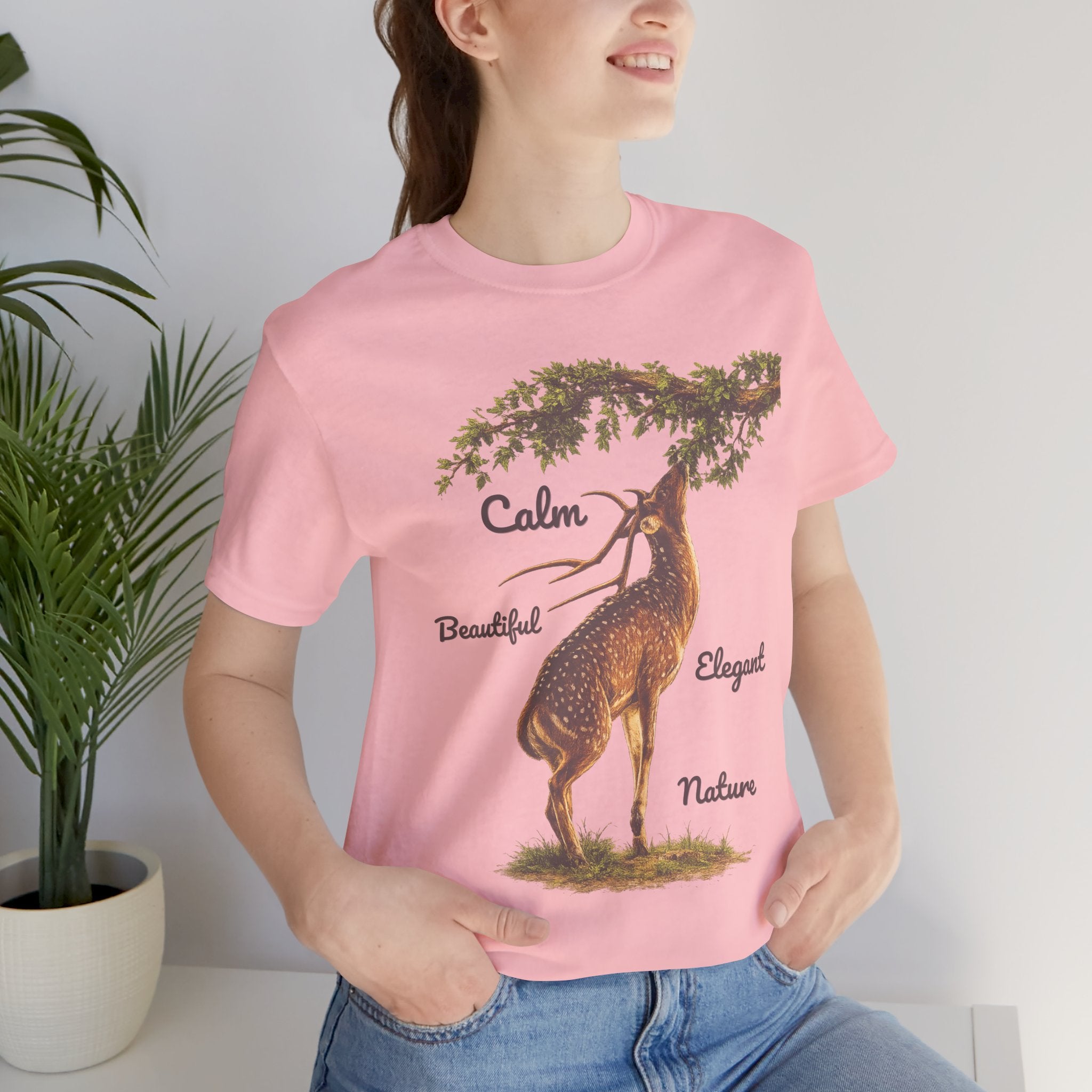 Calm Elegant Nature Deer T-Shirt