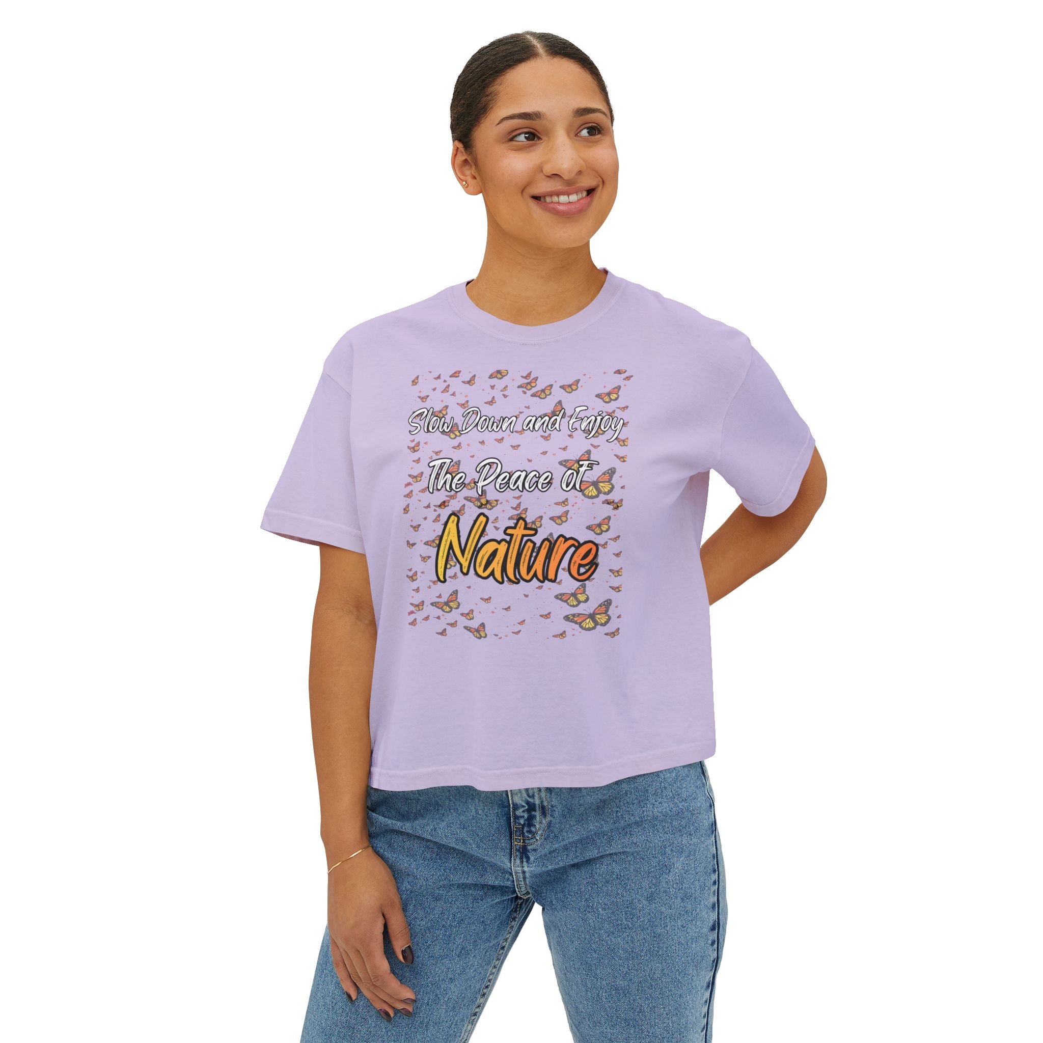 Enjoy The Peace of Nature Women’s Boxy T-Shirt