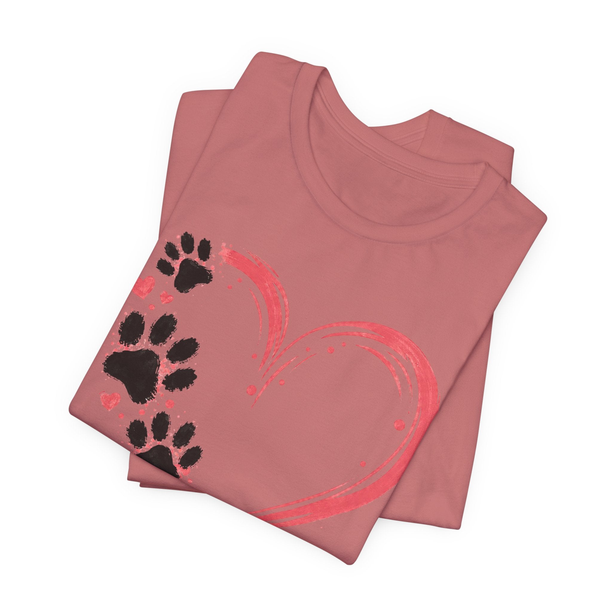 “All You Need Is Love & Dogs” Heart Paw Tee