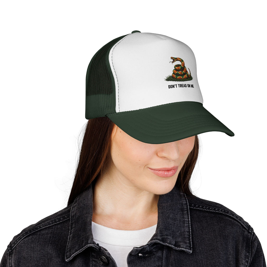 Don't Tread On Me Trucker Cap — Gadsden Snake Patriotic Mesh Hat