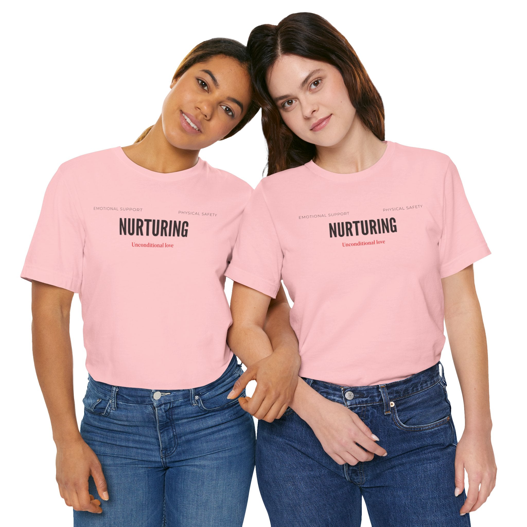 Nurturing Mother Tee — Silhouette Family Short Sleeve Shirt