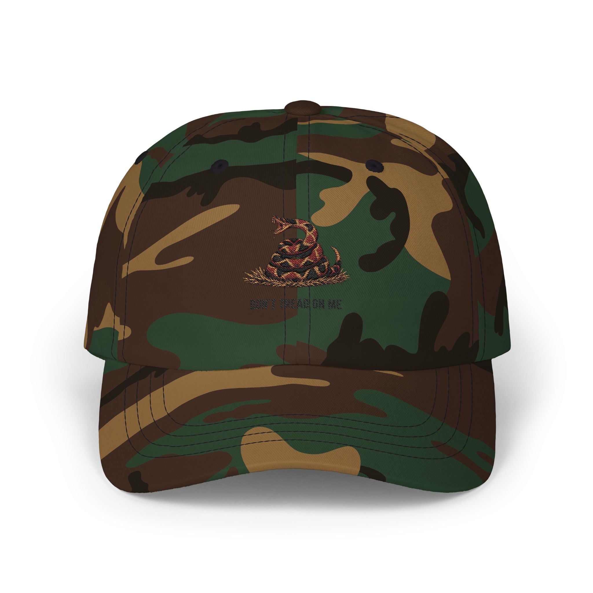 Classic Dad Cap — 'Don't Tread On Me' Gadsden Snake Embroidered Baseball Hat