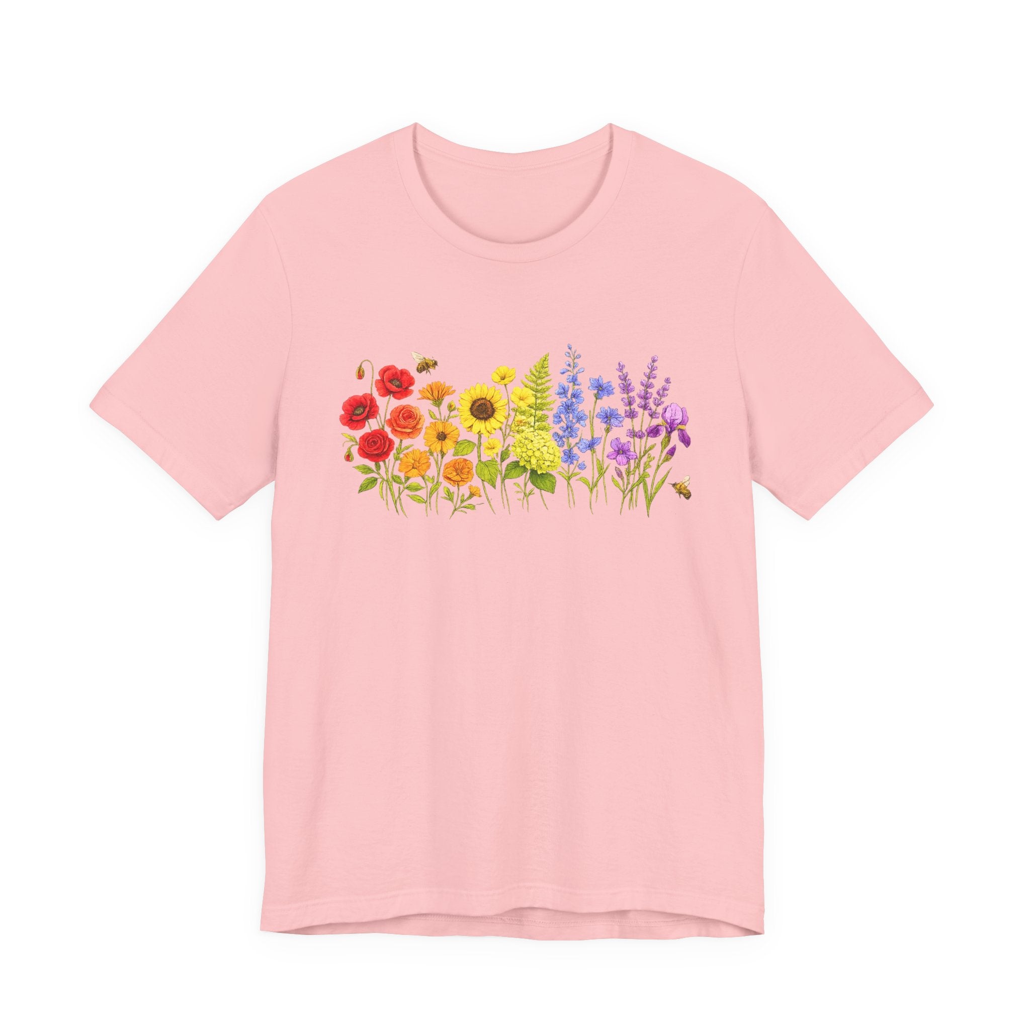 Wildflower Row Floral Garden Graphic T-Shirt