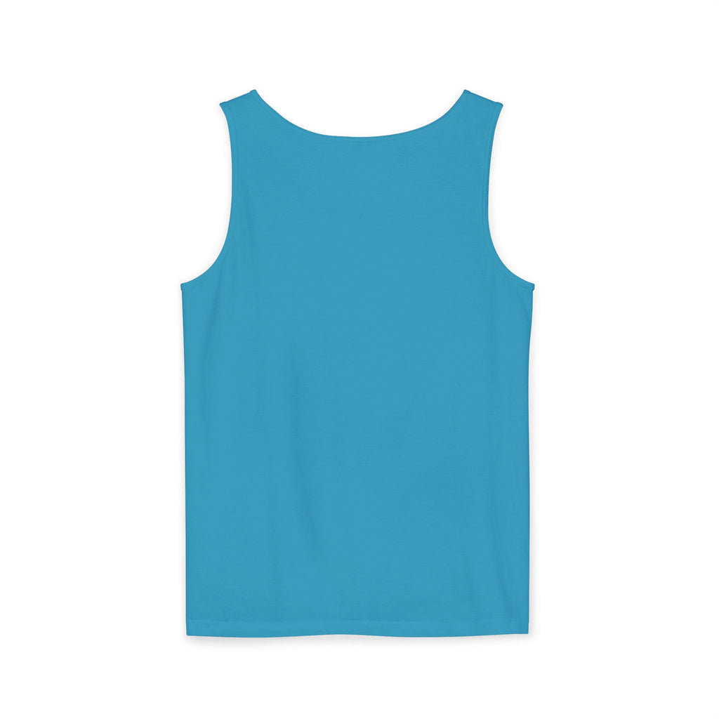 Beach Vibes Tank Top — "It’s Summer Somewhere" Flip-Flop & Sand Graphic