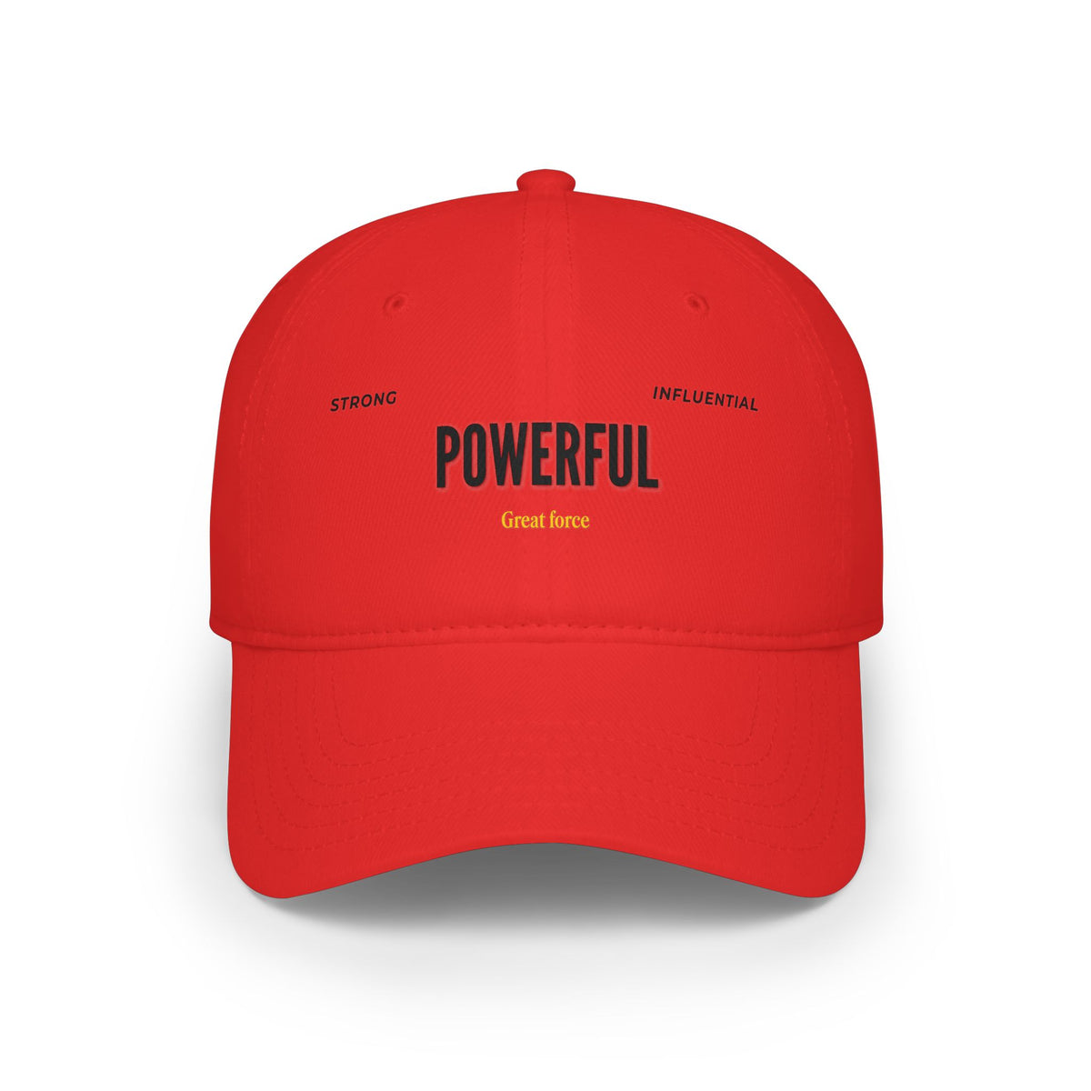 POWERFUL' Embroidered Low Profile Baseball Cap