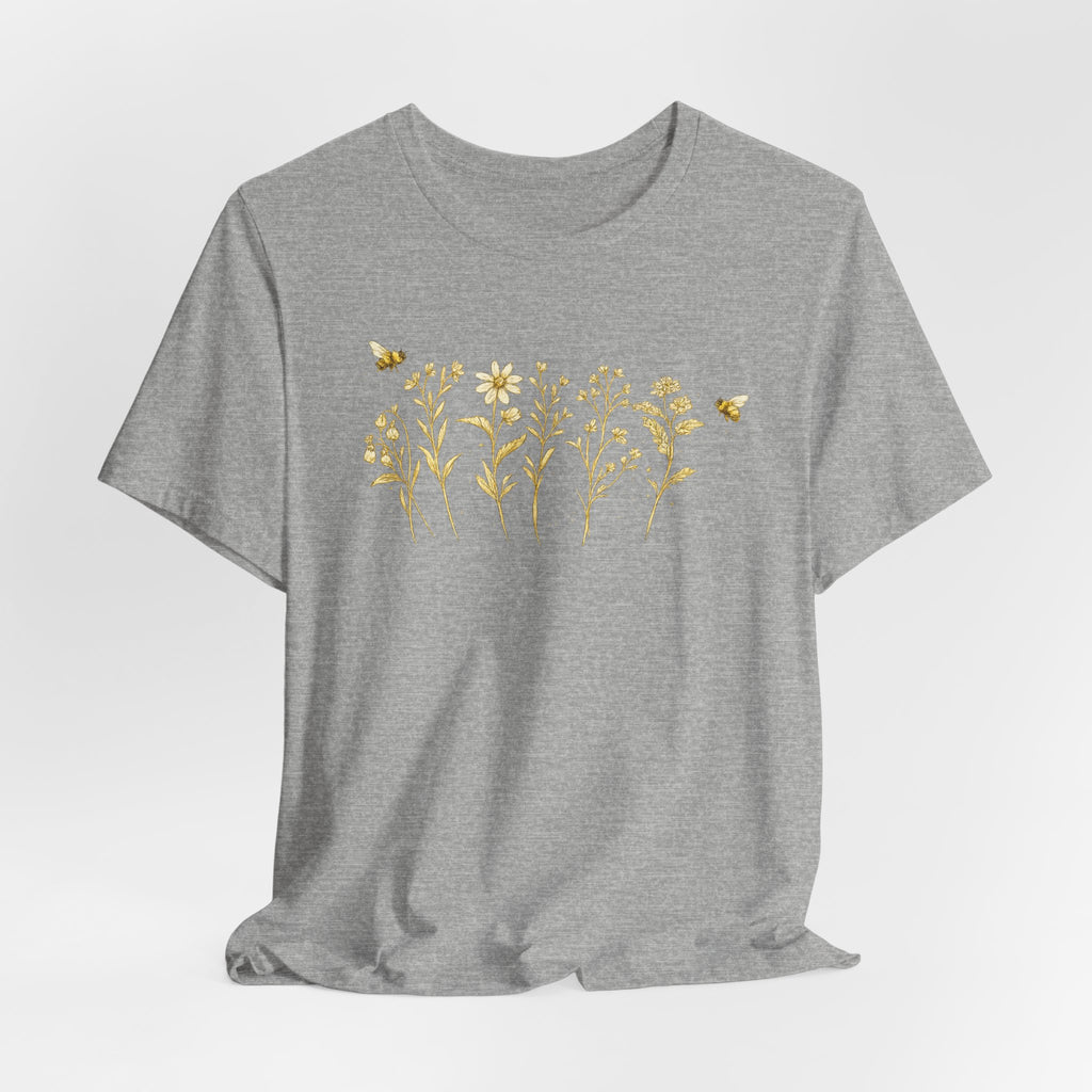 Gold Wildflower Graphic T-Shirt