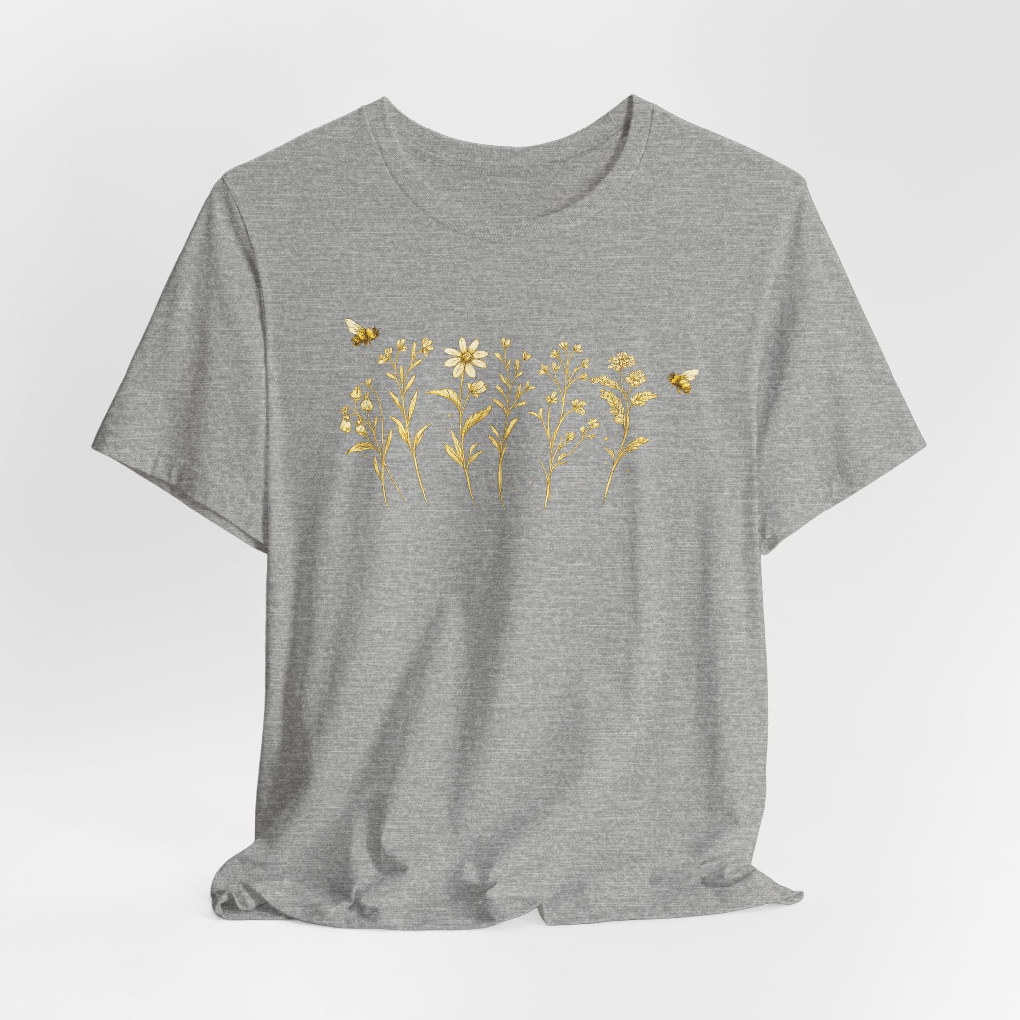 Gold Wildflower Graphic T-Shirt