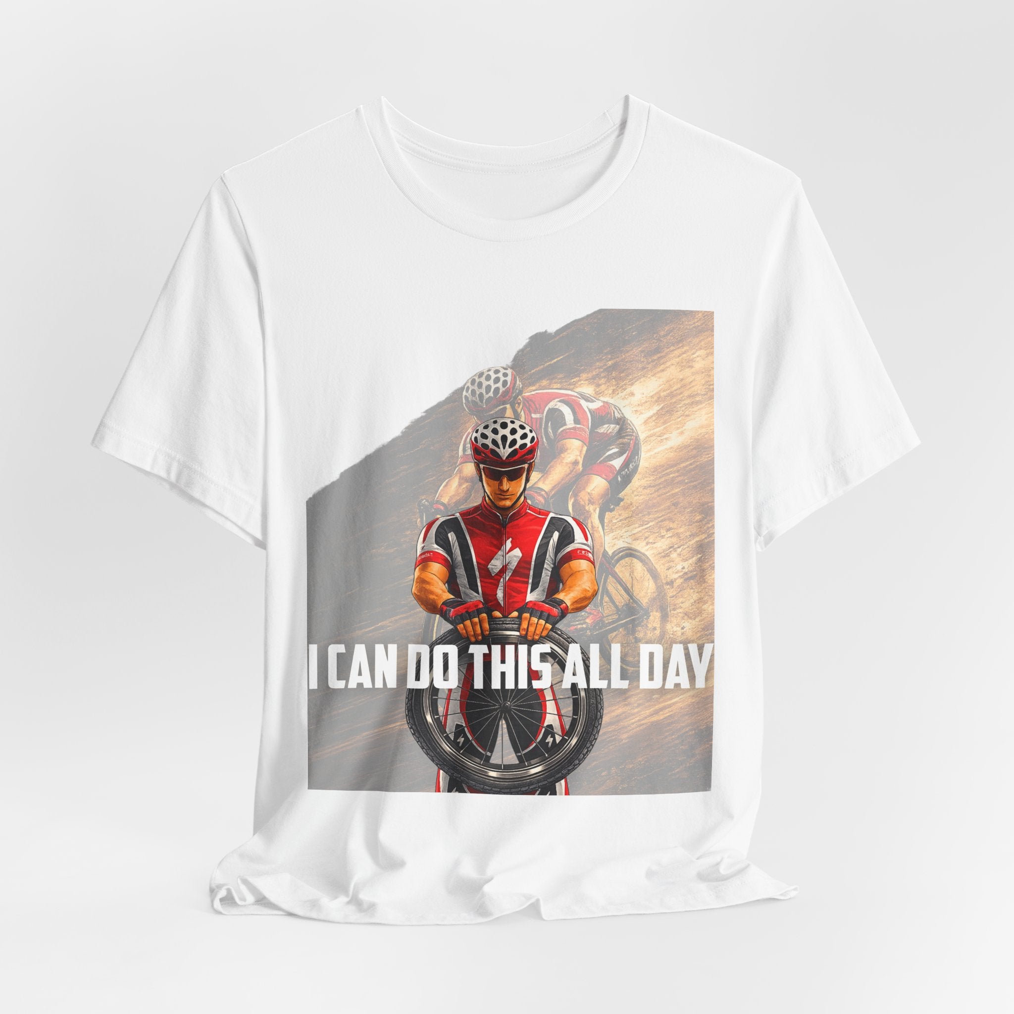 Cycling T‑Shirt — 'I Can Do This All Day' Motivational Road Bike Tee