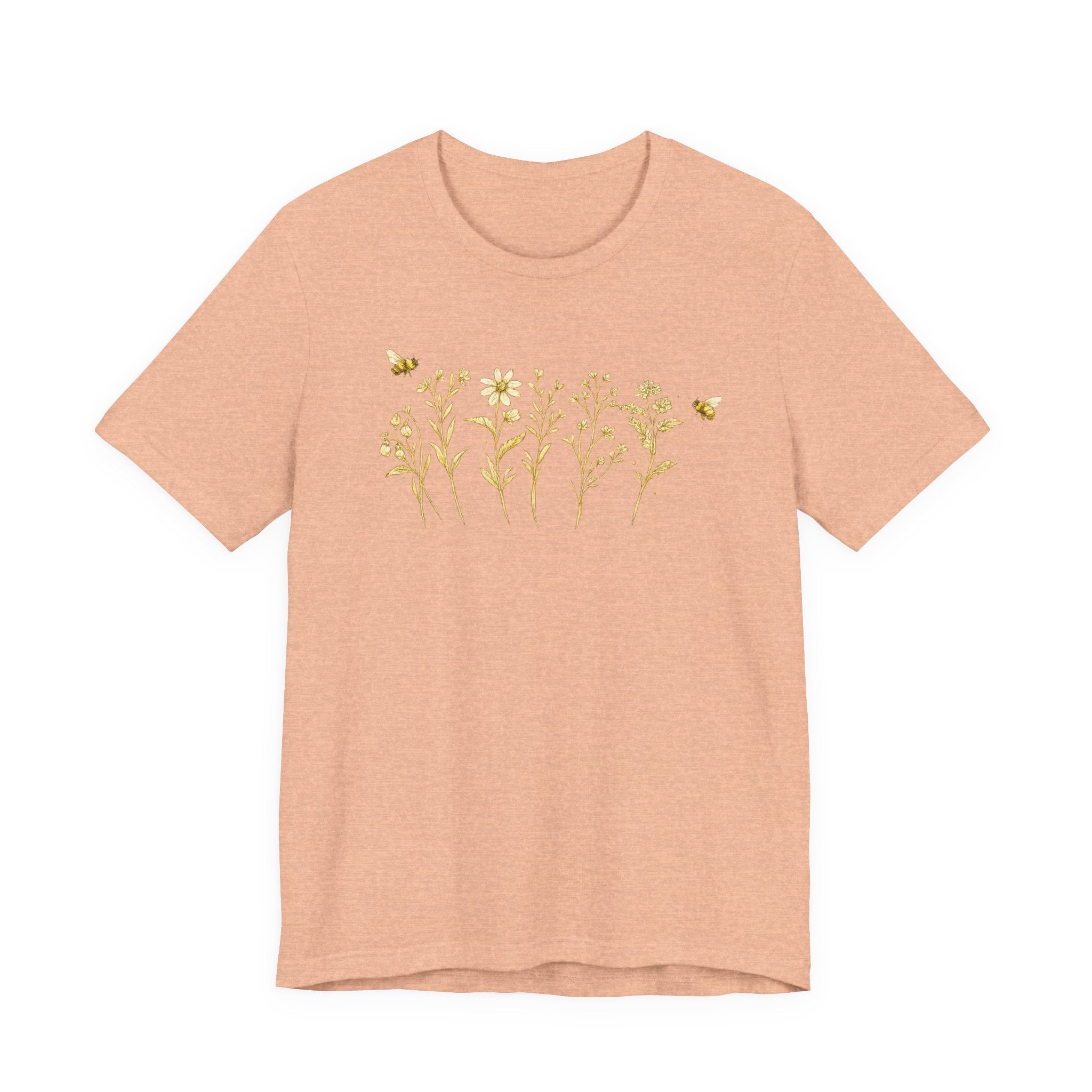 Gold Wildflower Graphic T-Shirt