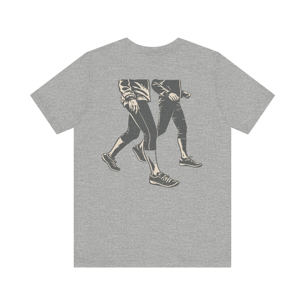 Good Morning Walk Tee — Retro Walking Graphic T-Shirt for Fitness & Morning Strolls