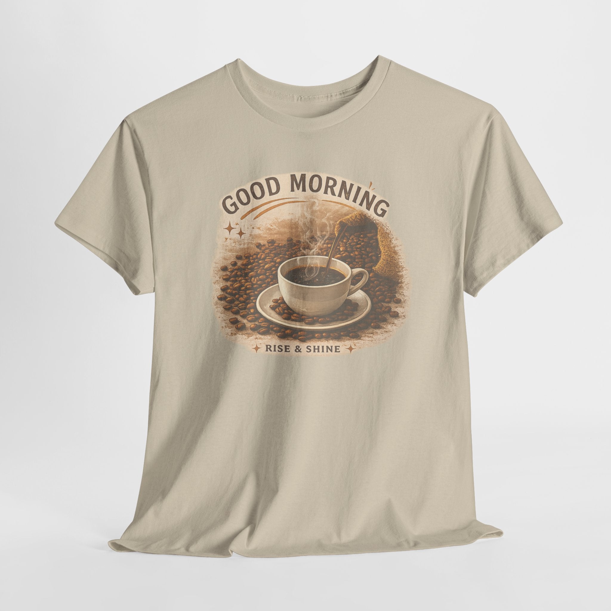 Good Morning' Rise & Shine Vintage Coffee T-Shirt