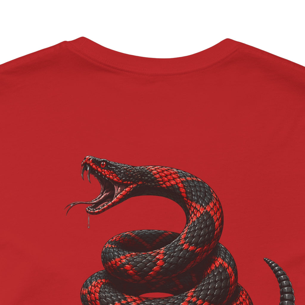 Don't Tread On Me Unisex Jersey Short Sleeve Tee Red and Black
