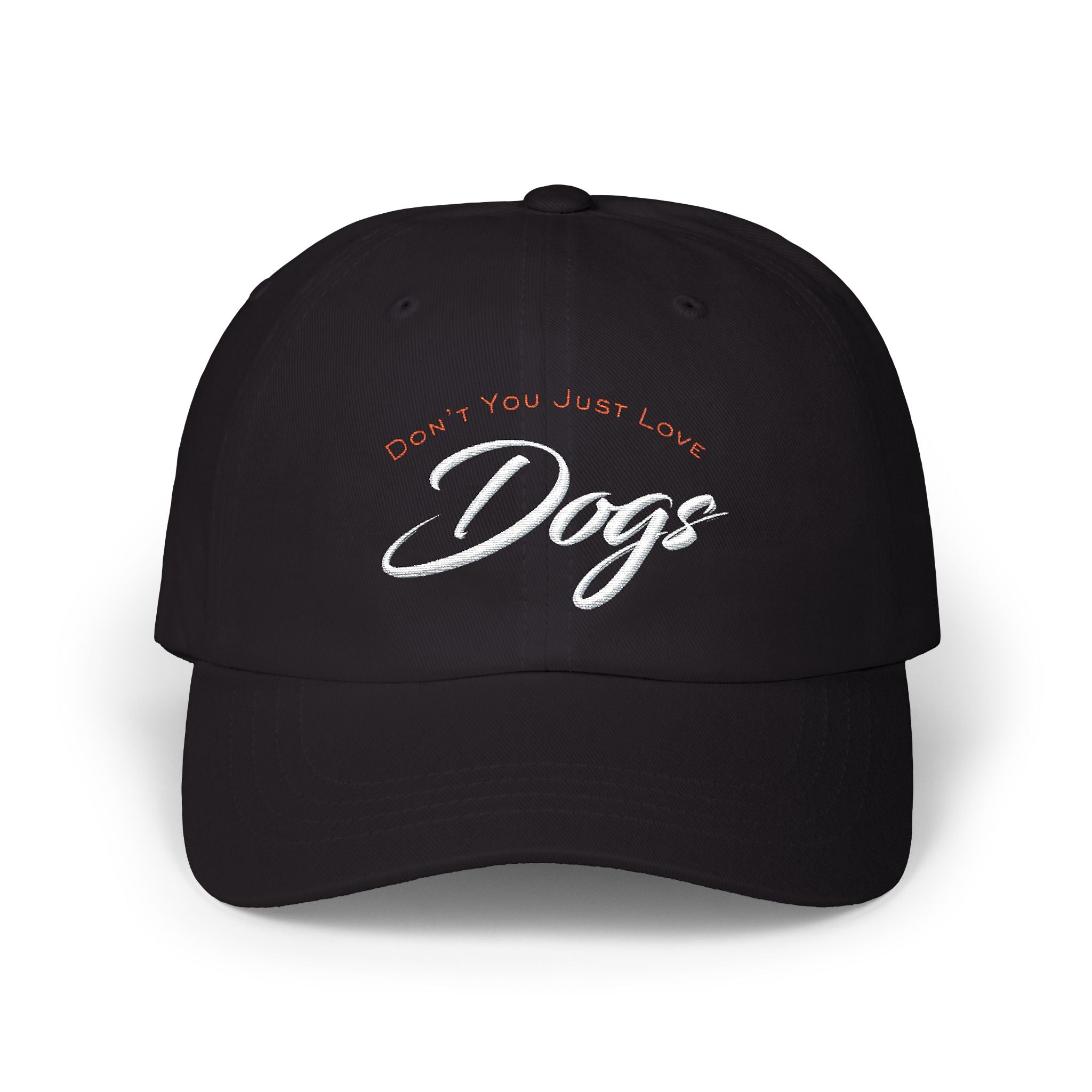 "Don't You Just Love Dogs" Embroidered Paw Print Hat