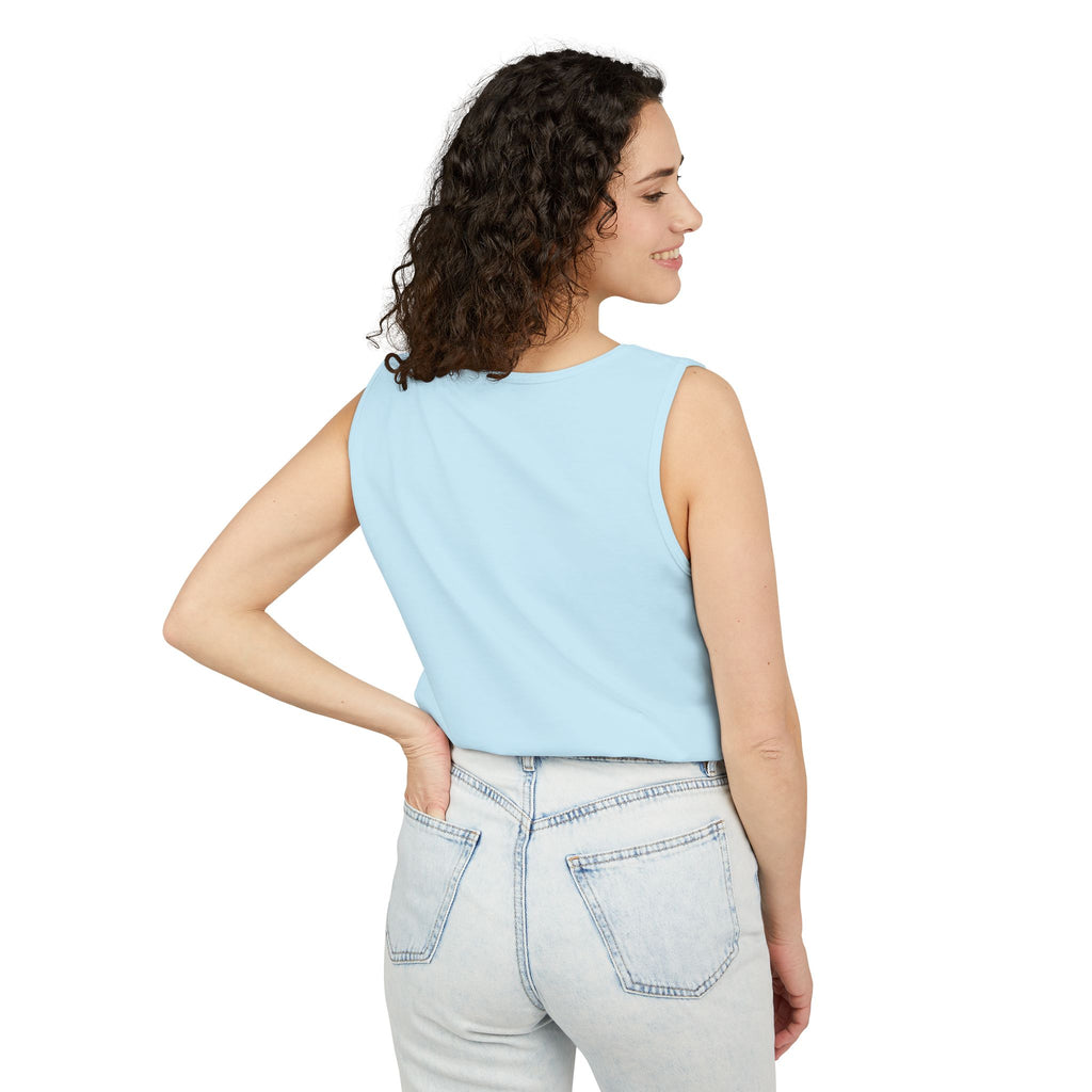 Fine Ish Loading Tank Top — Tropical Pin-Up Workout Graphic Tank