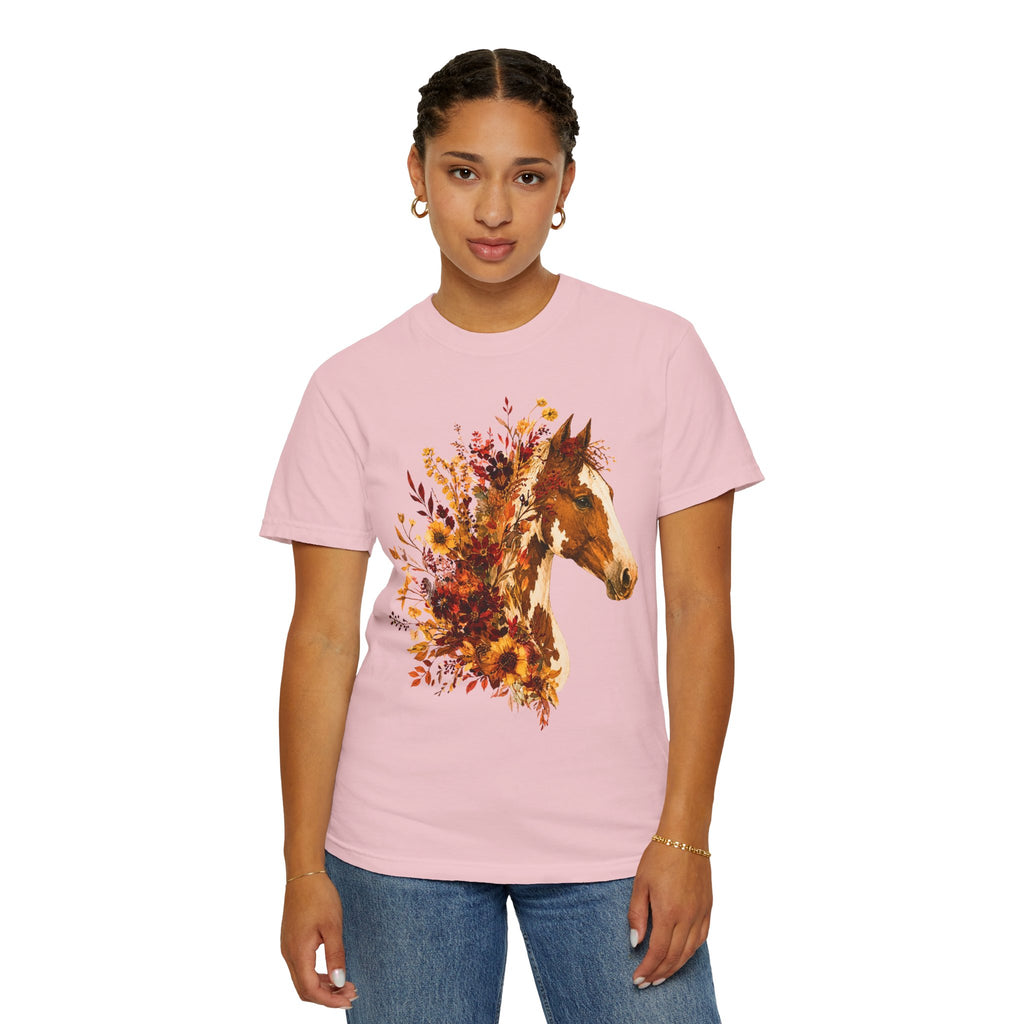 Autumn Sunflower Horse Head Tee