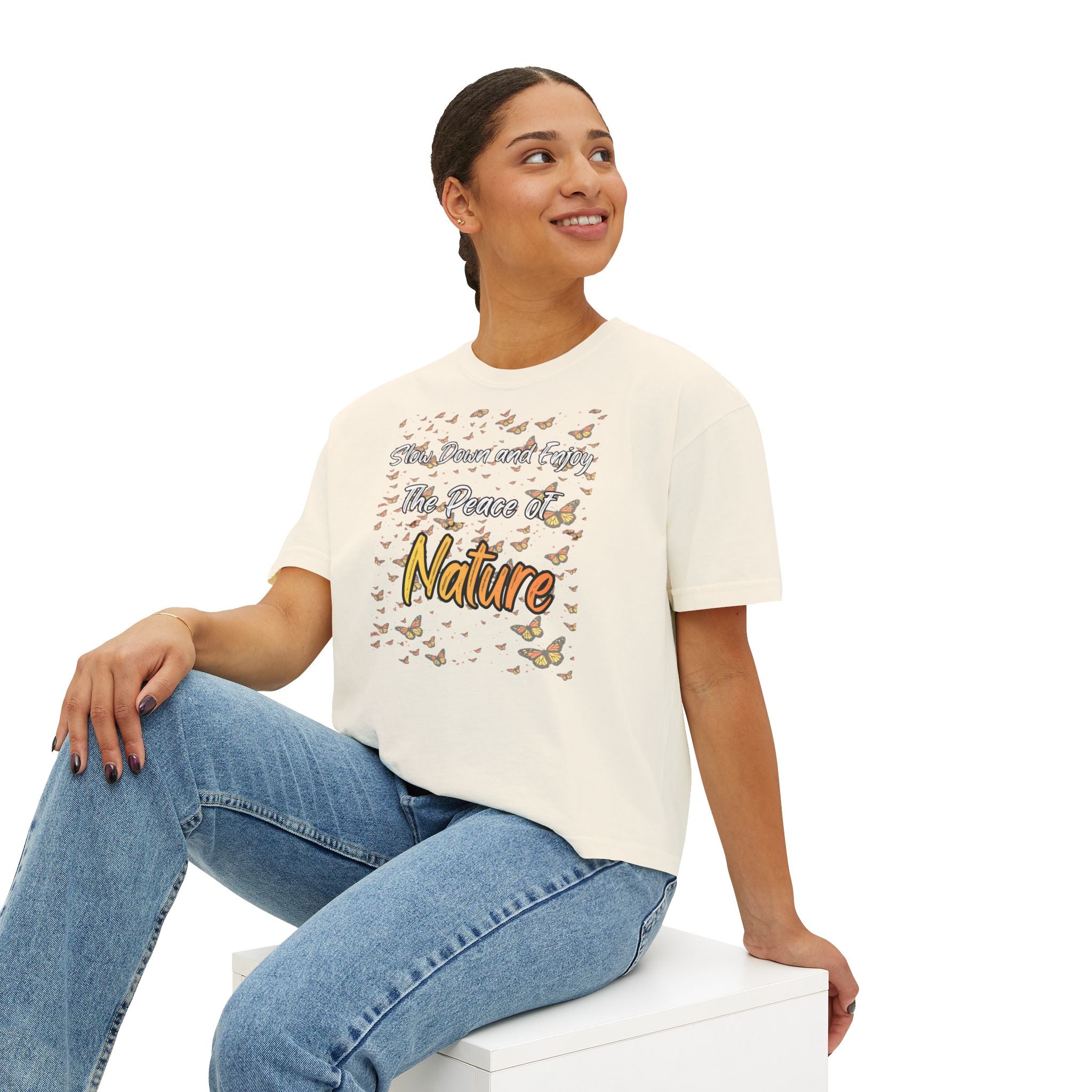 Enjoy The Peace of Nature Women’s Boxy T-Shirt