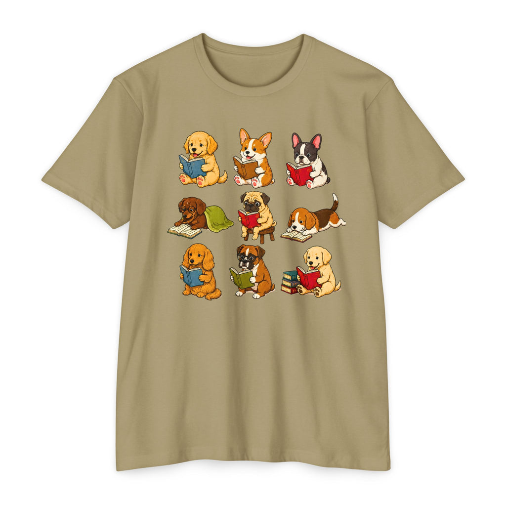 Cute Puppies Reading Dogs T-Shirt