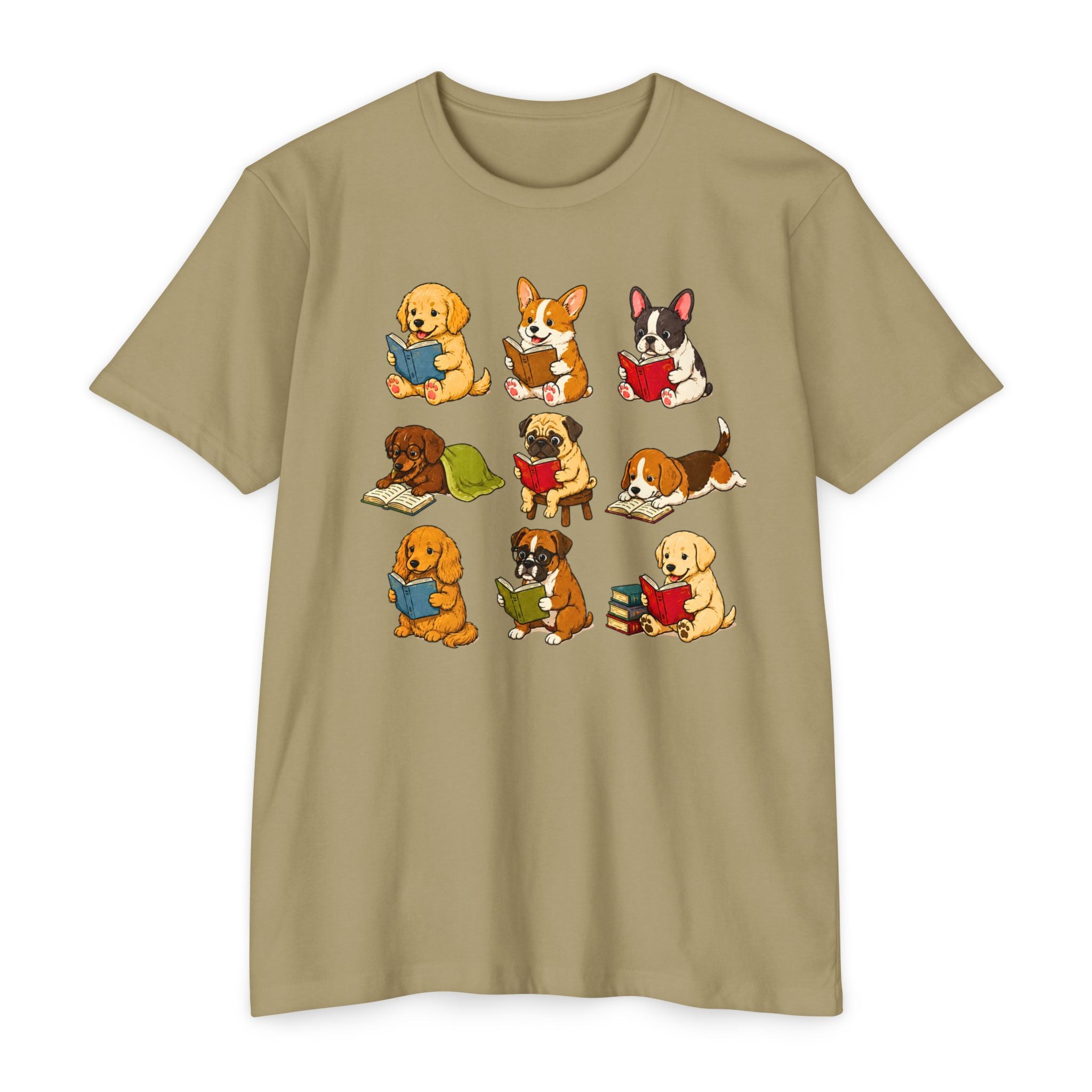 Cute Puppies Reading Dogs T-Shirt